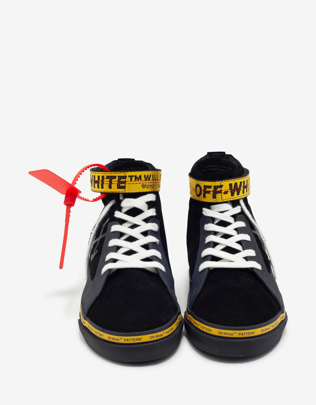 Off-White Black Industrial Vulcanized Mid Top Trainers