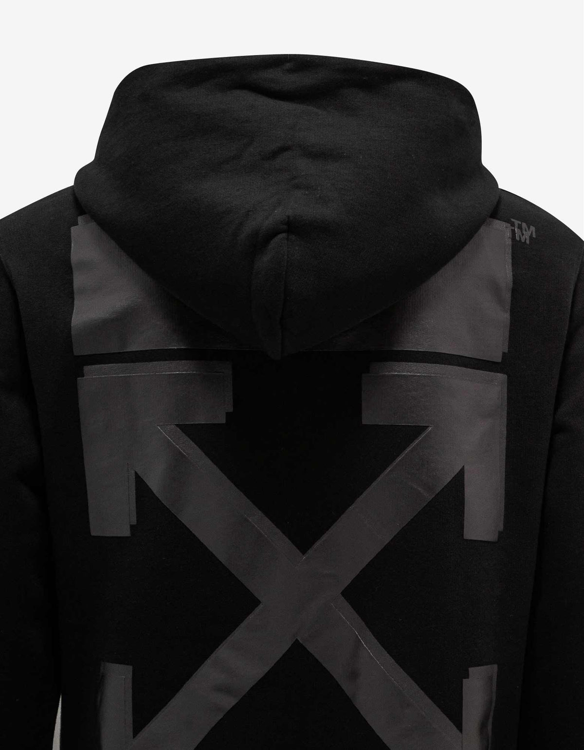 Off-White Black Rubber Arrow Print Hoodie