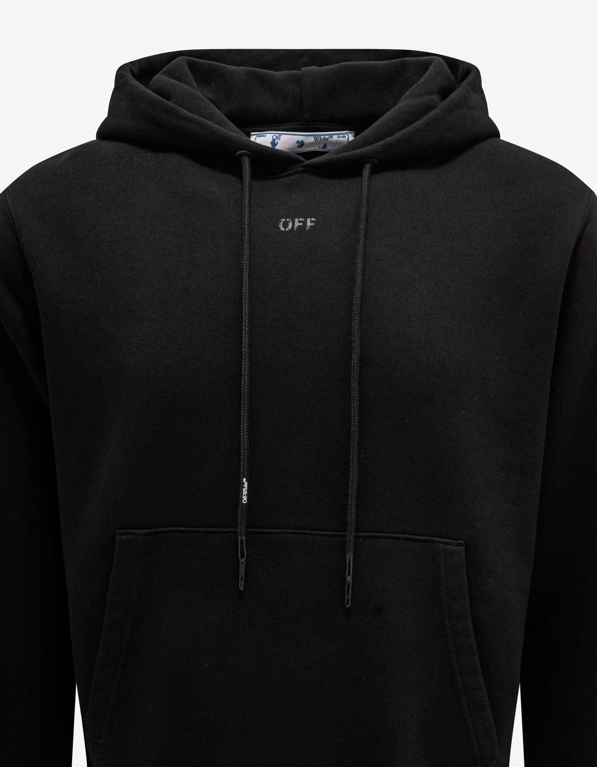 Off-White Black Rubber Arrow Print Hoodie