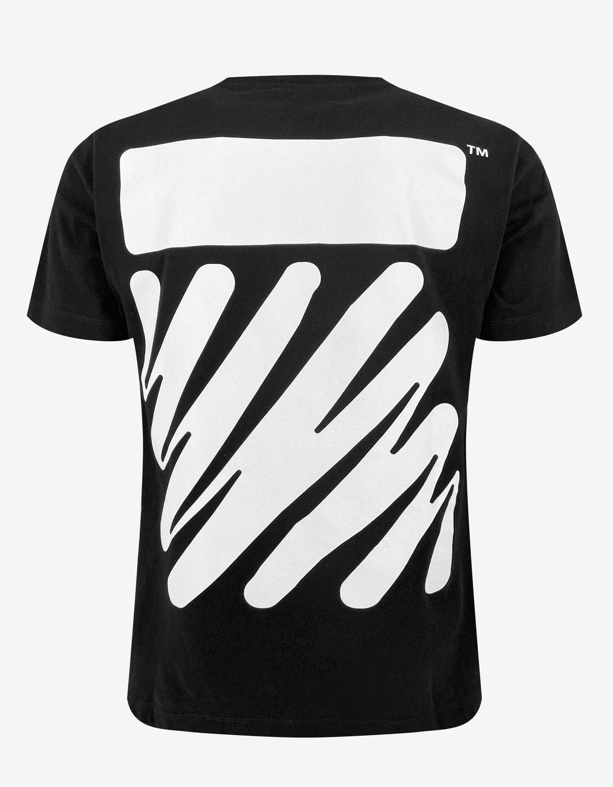 Off-White Black Wave Diag Print T-Shirt