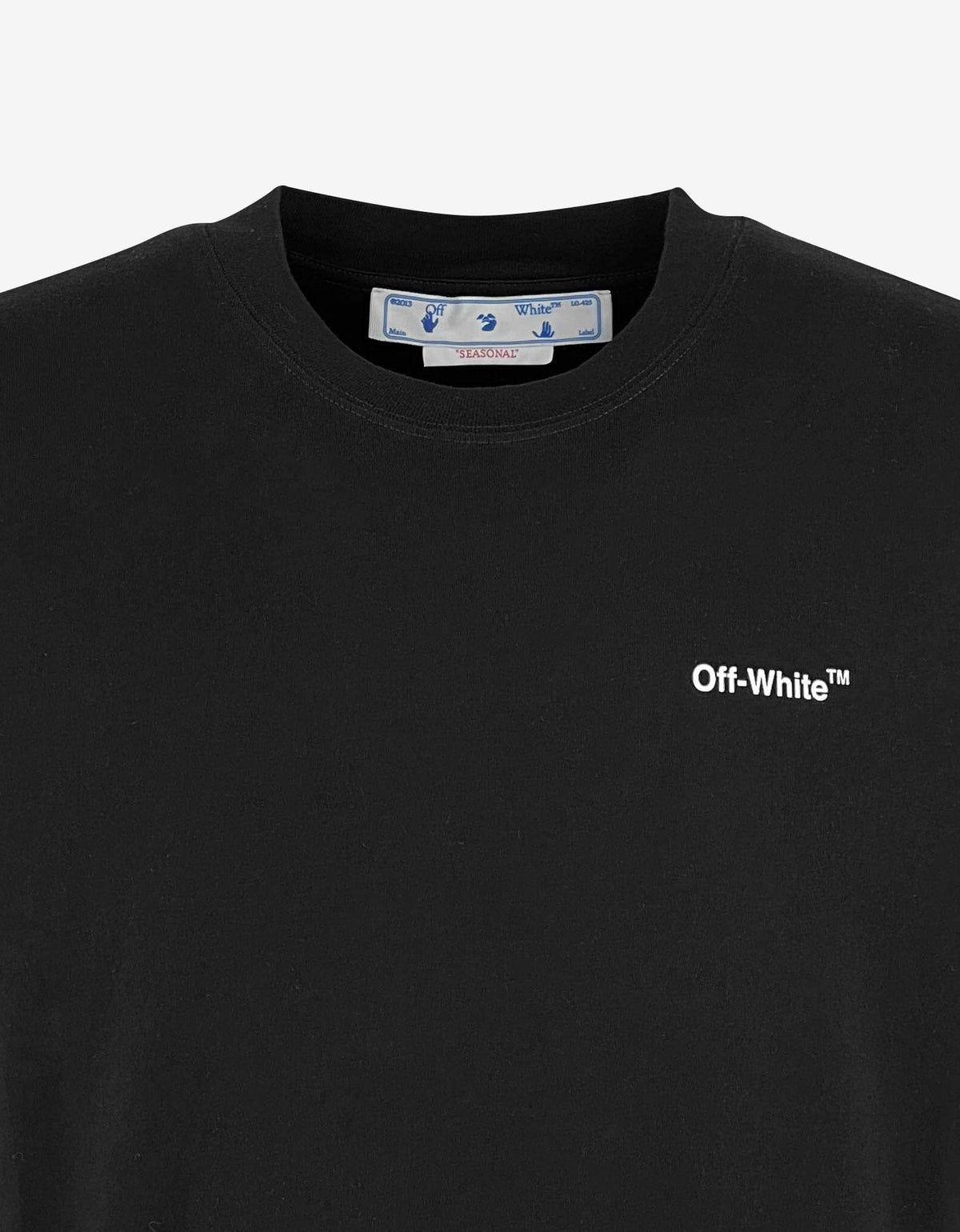 Off-White Black Wave Diag Print T-Shirt
