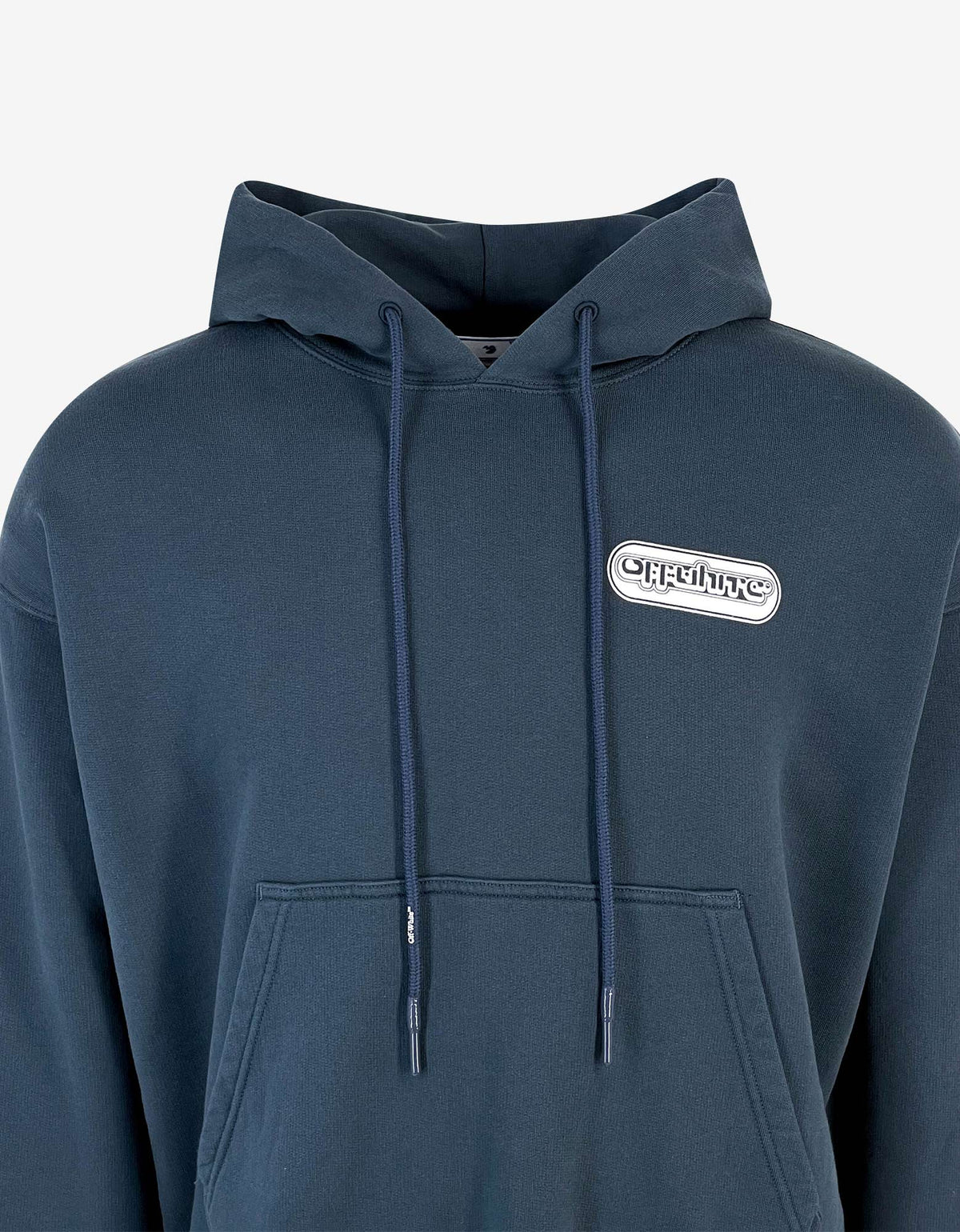 Off-White Blue Warrior Skate Print Hoodie