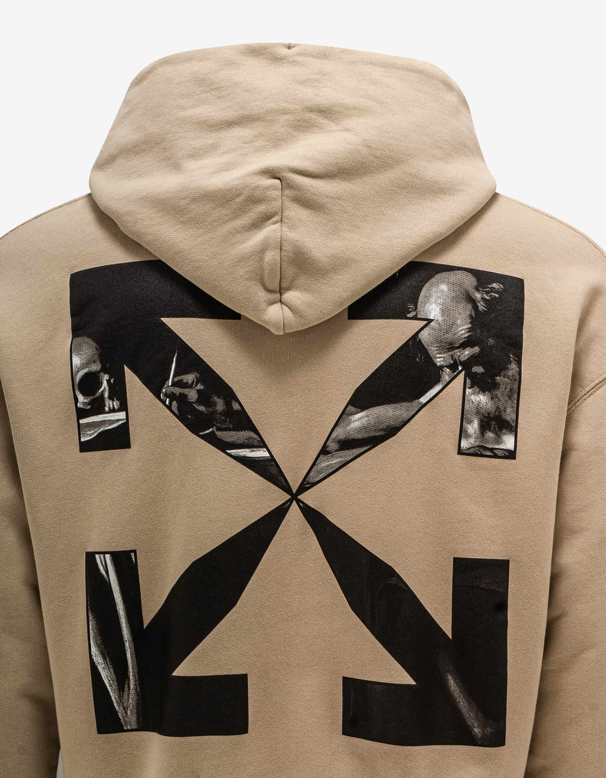 Off-White Dark Sand Caravaggio Arrow Over Hoodie