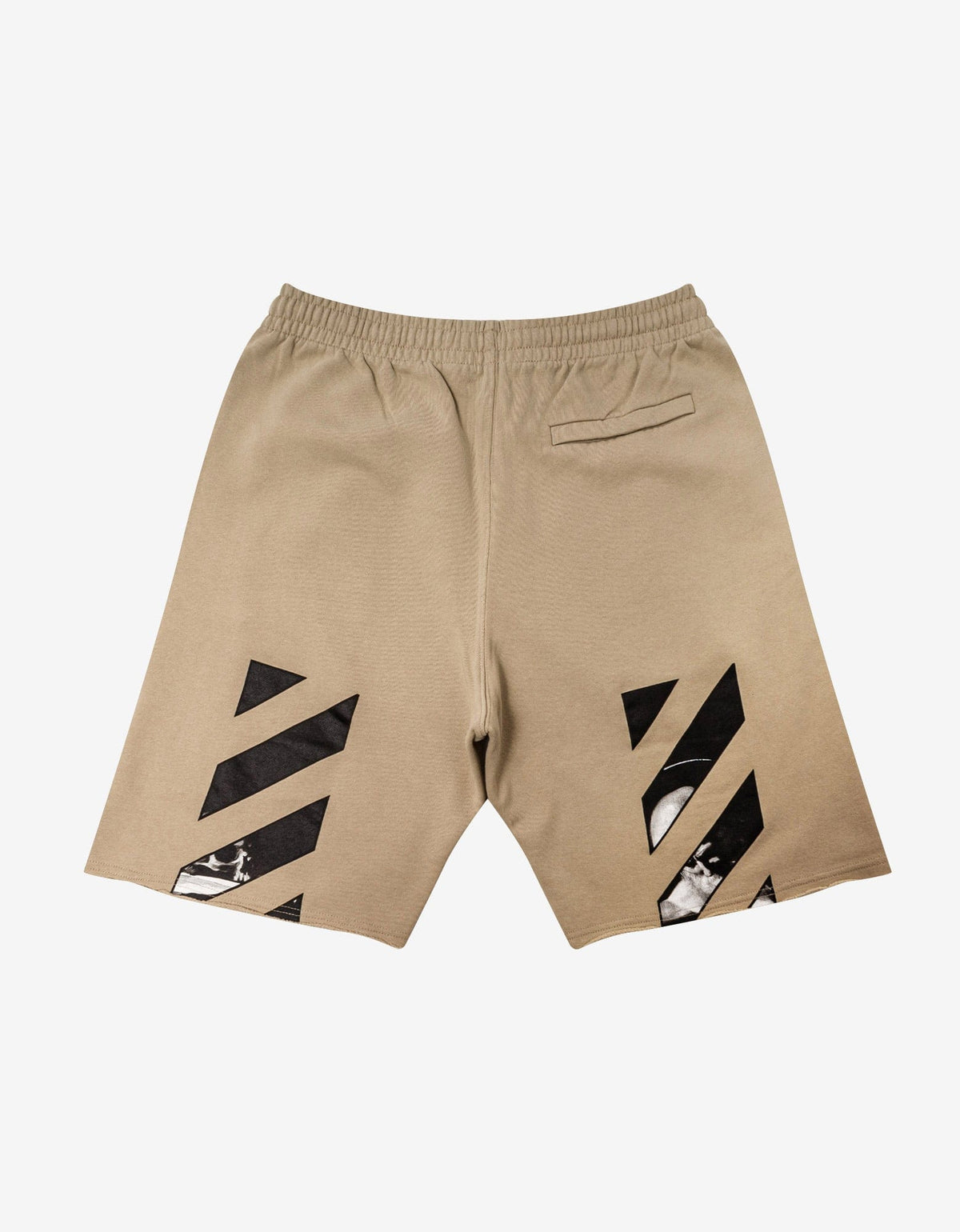 Off-White Dark Sand Caravaggio Diagonal Sweat Shorts