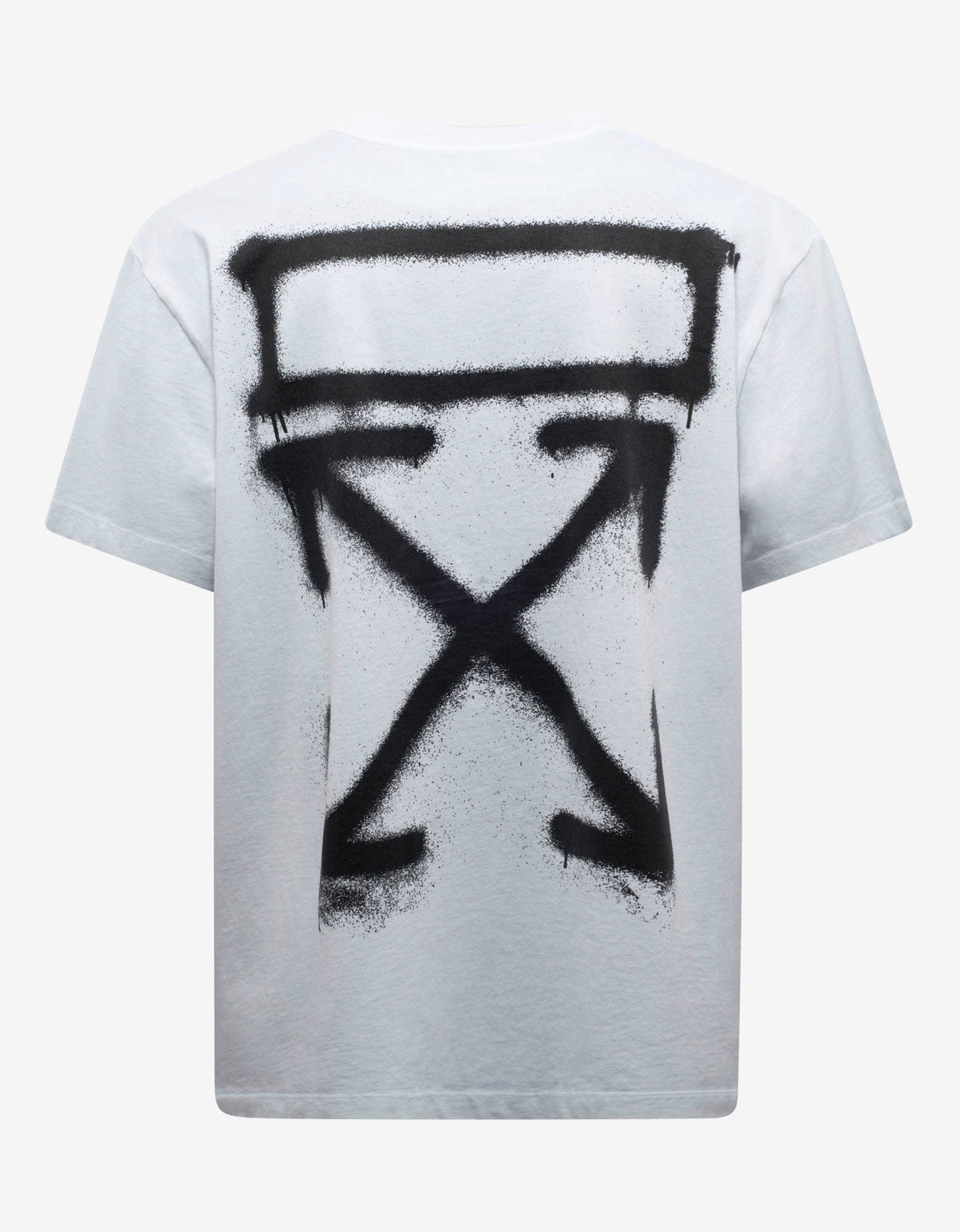 Off-White White Spray Painting Print Oversized T-Shirt