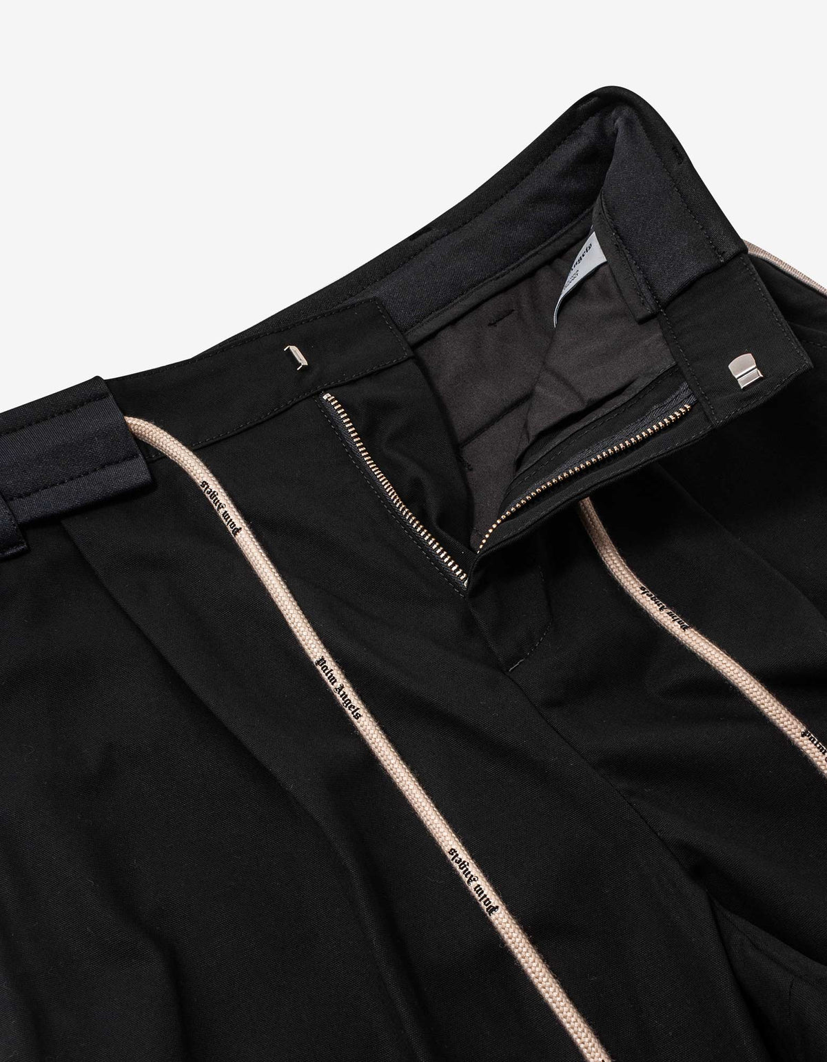 Palm Angels Black Track Belt Pants