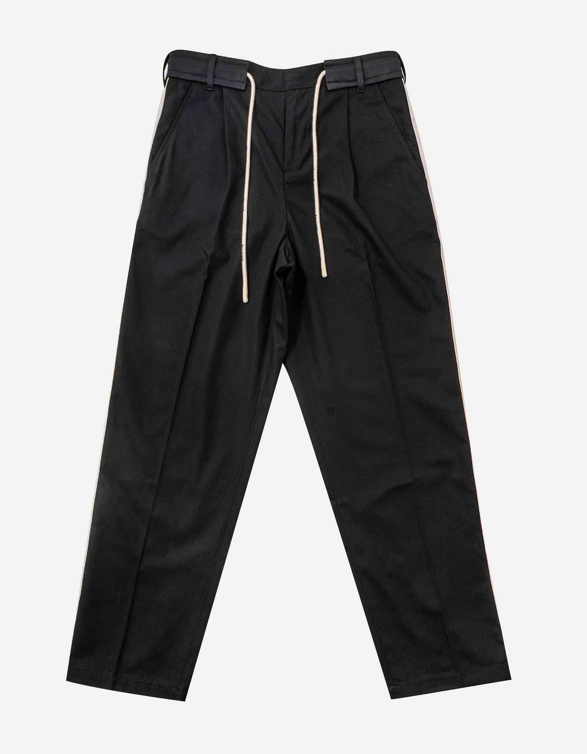 Palm Angels Black Track Belt Pants