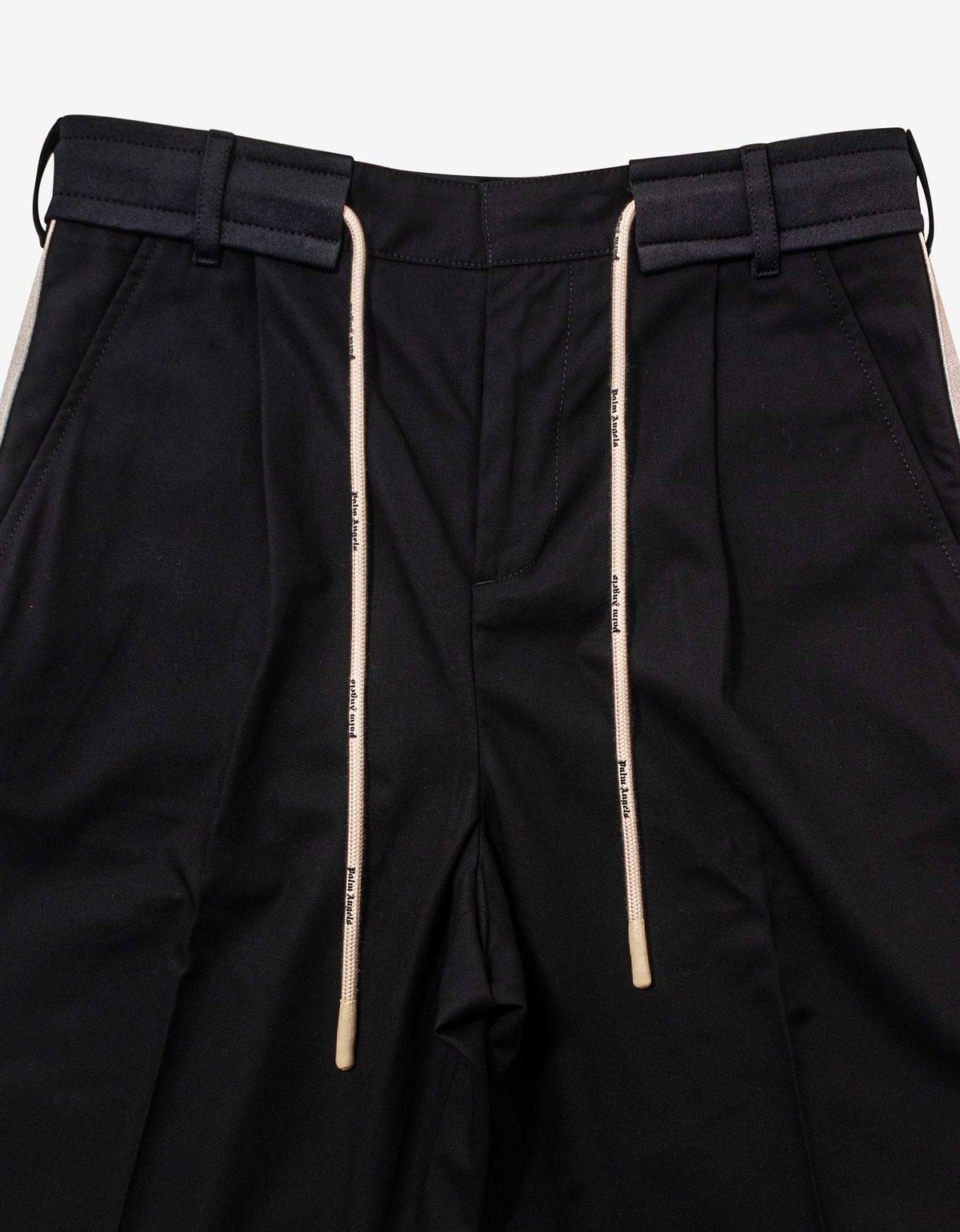 Palm Angels Black Track Belt Pants