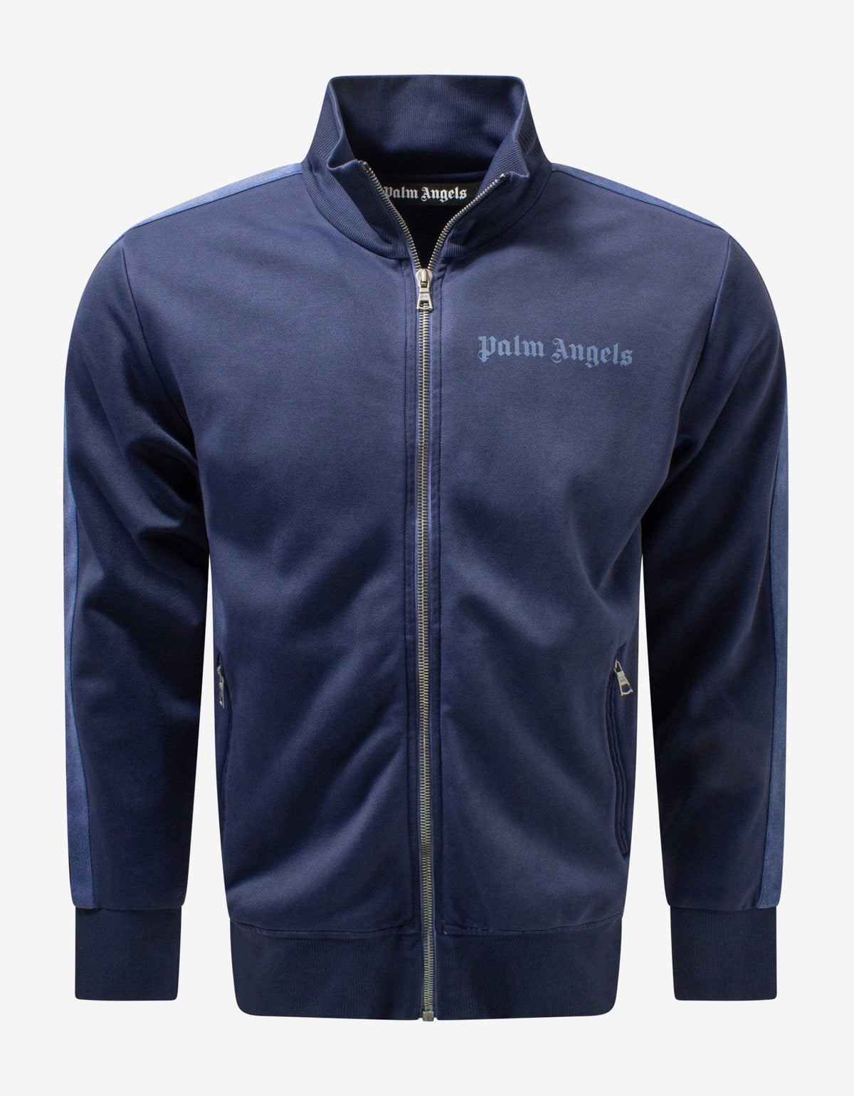 Palm Angels Blue Garment Dyed Track Jacket