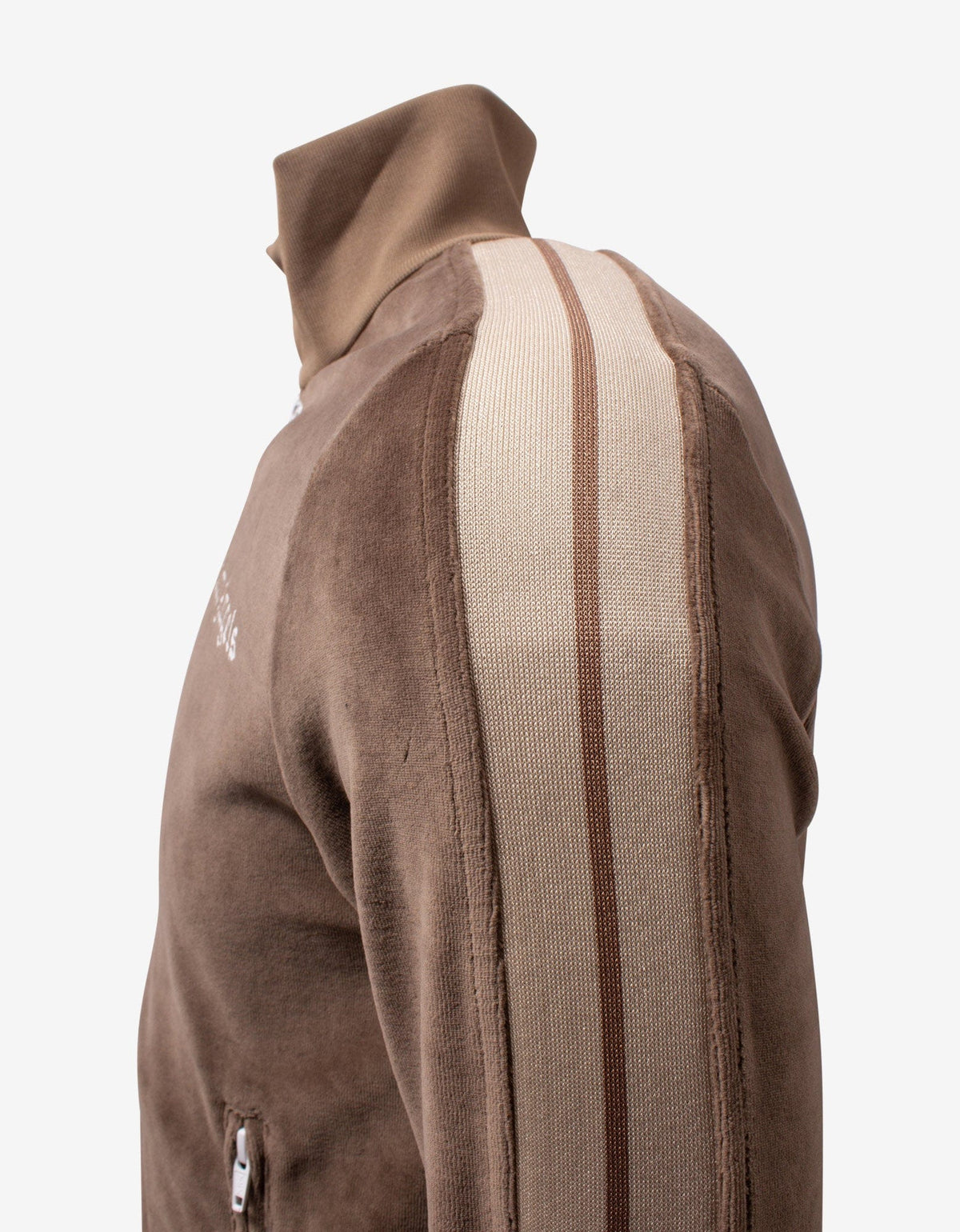 Palm Angels Brown Chenille Track Jacket