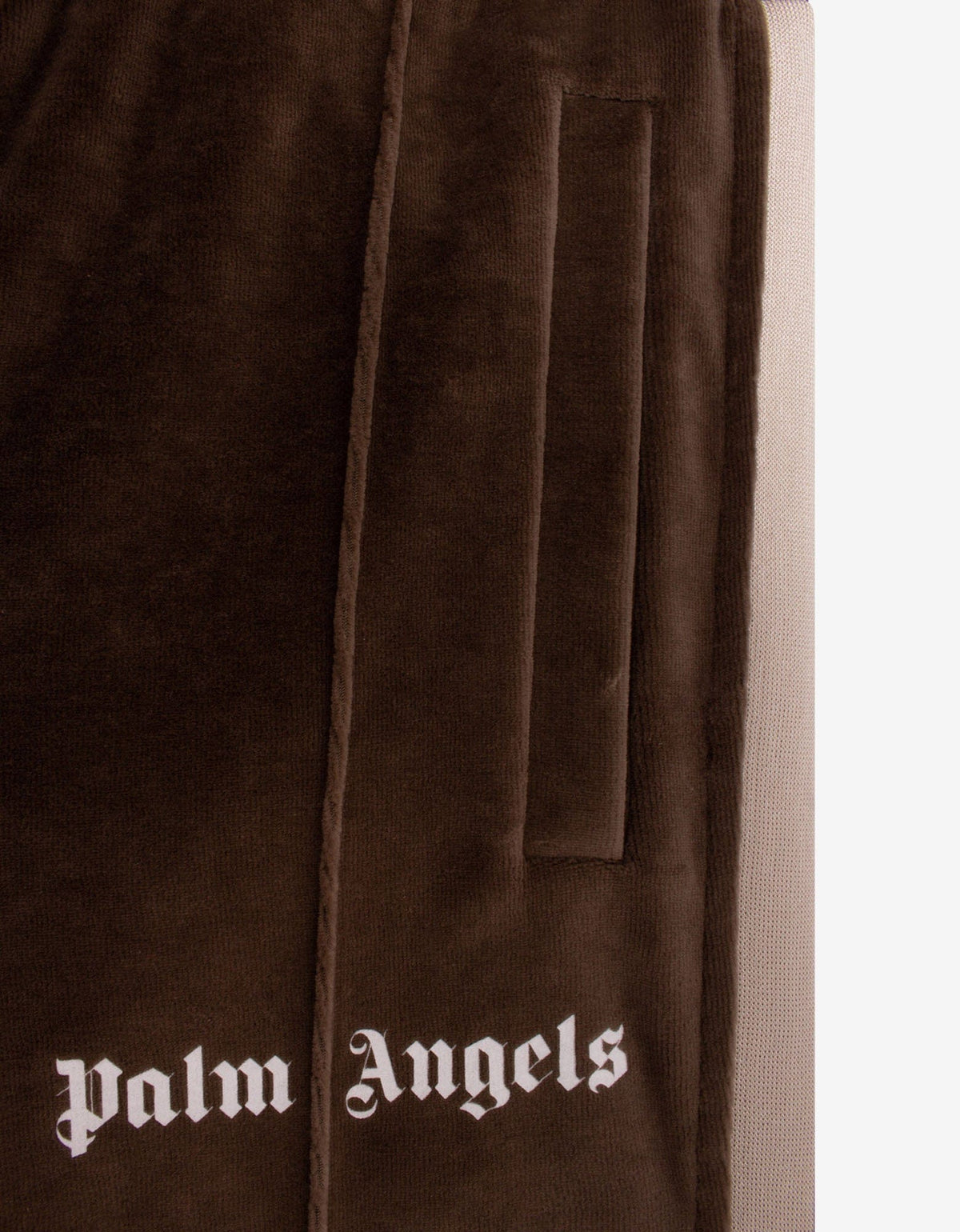 Palm Angels Brown Chenille Track Pants