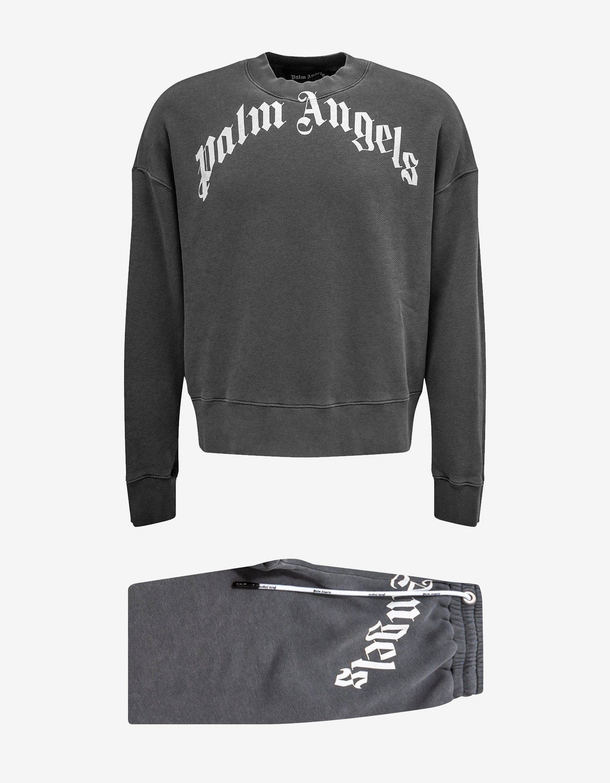 Palm Angels Palm Angels Grey Curved Logo Tracksuit