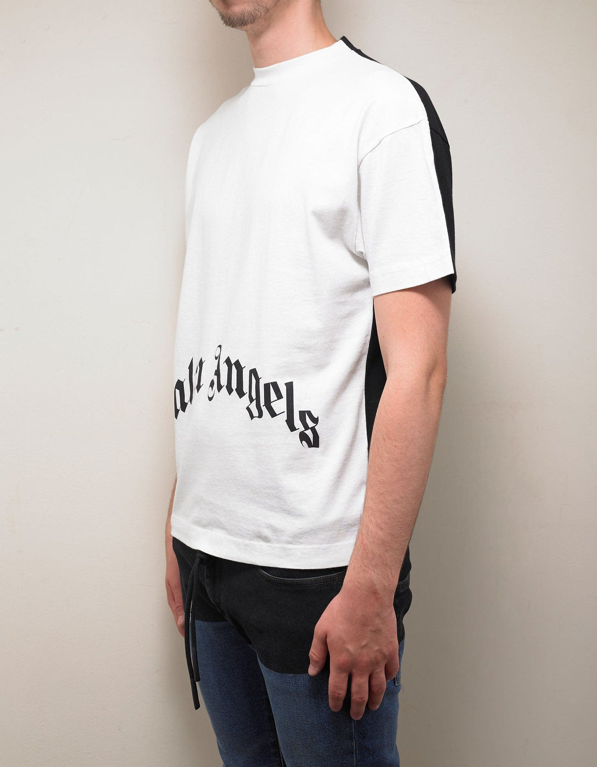 Palm Angels Thinking Skull Contrast Front and Back T-Shirt