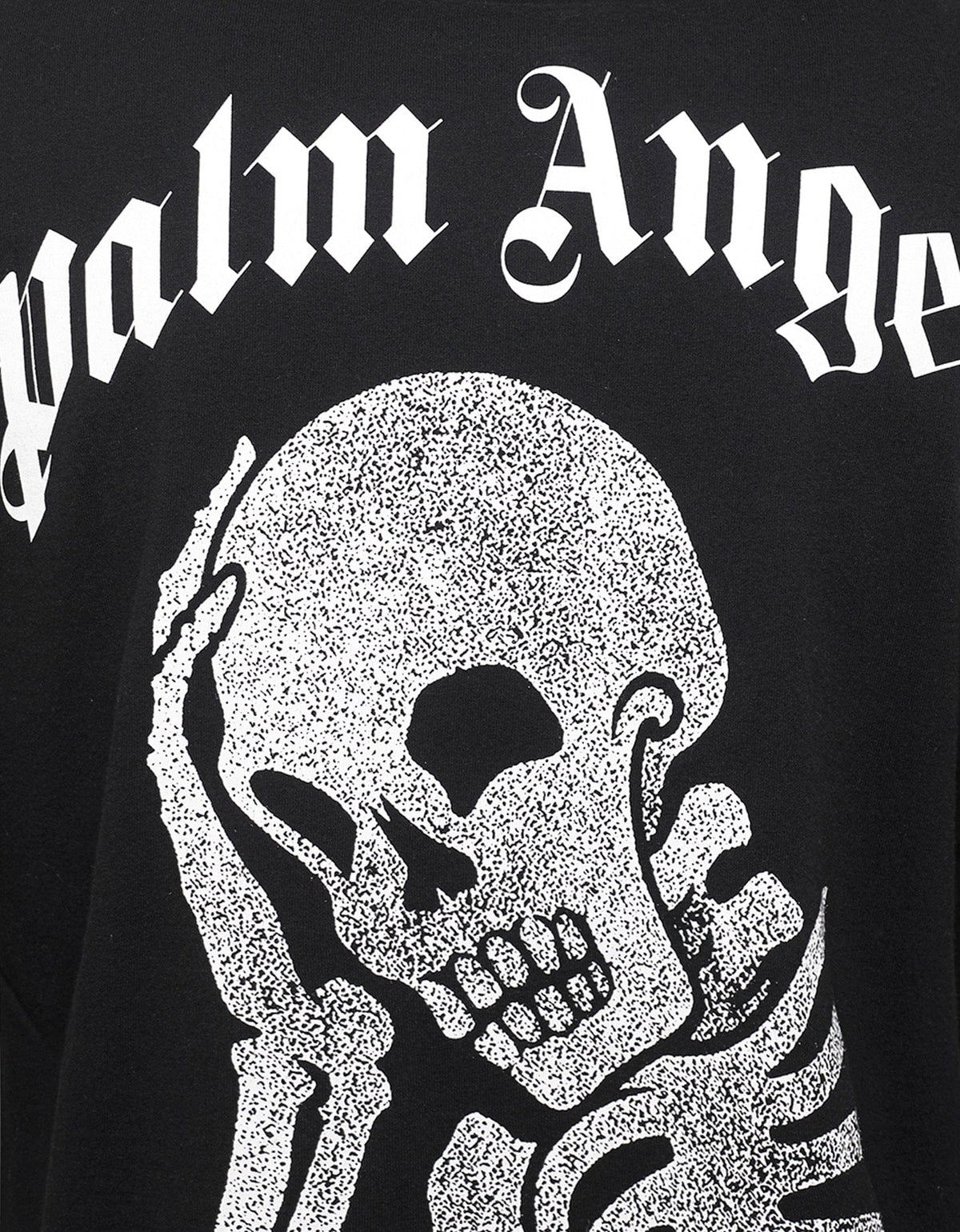Palm Angels Thinking Skull Contrast Front and Back T-Shirt