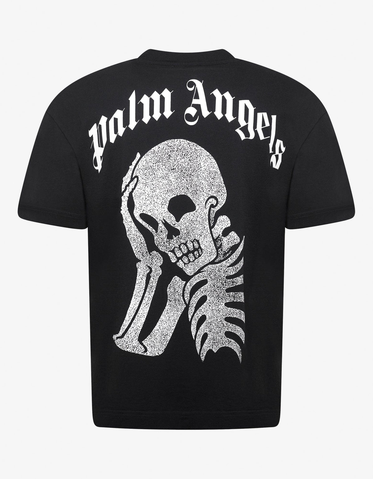 Palm Angels Thinking Skull Contrast Front and Back T-Shirt