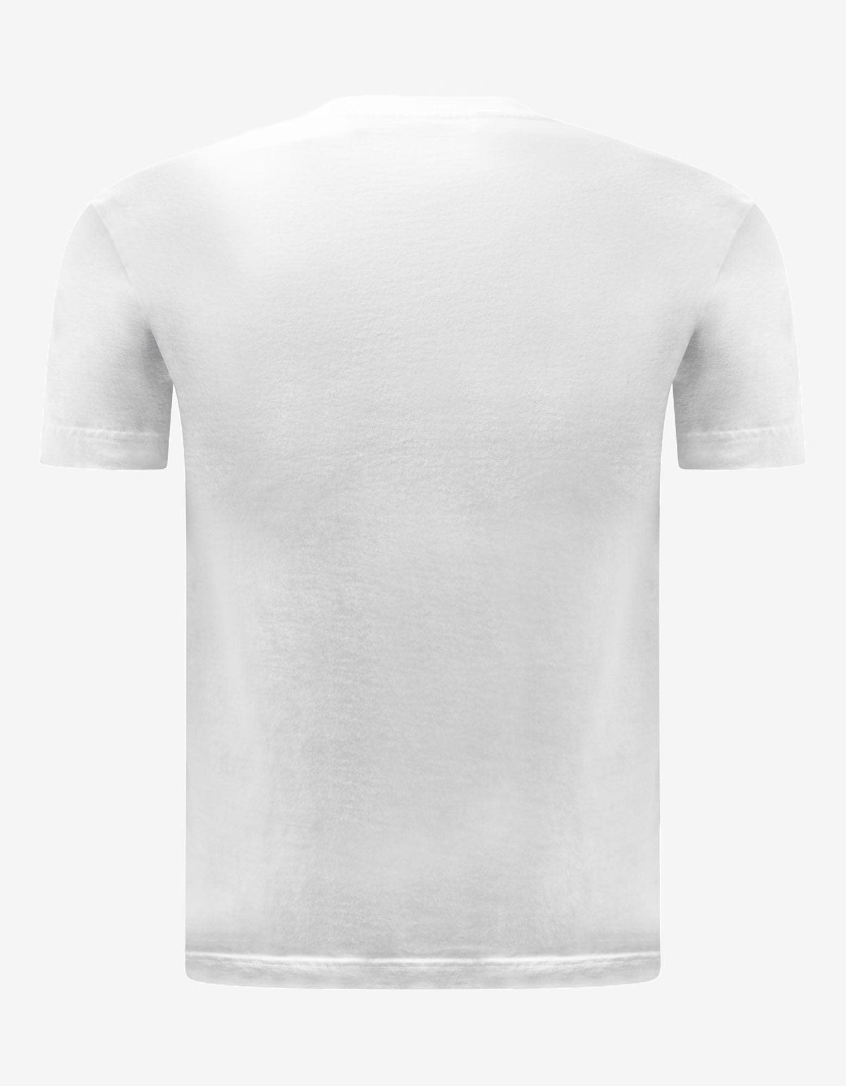 Palm Angels White Gothic Logo Print T-Shirt