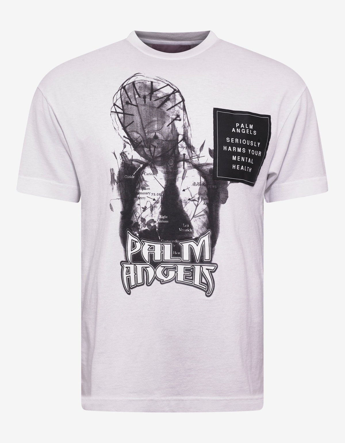 Palm Angels White Mary Graphic T-Shirt