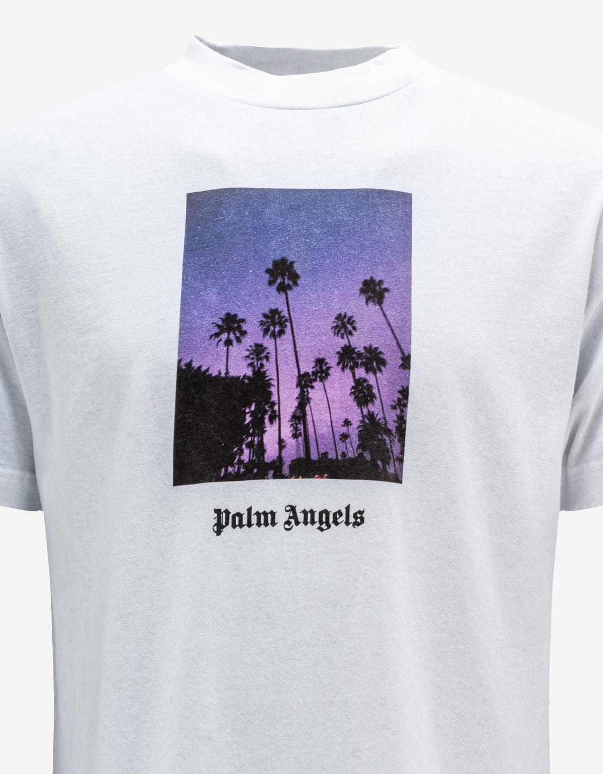 Palm Angels White Stars & Palms Print T-Shirt