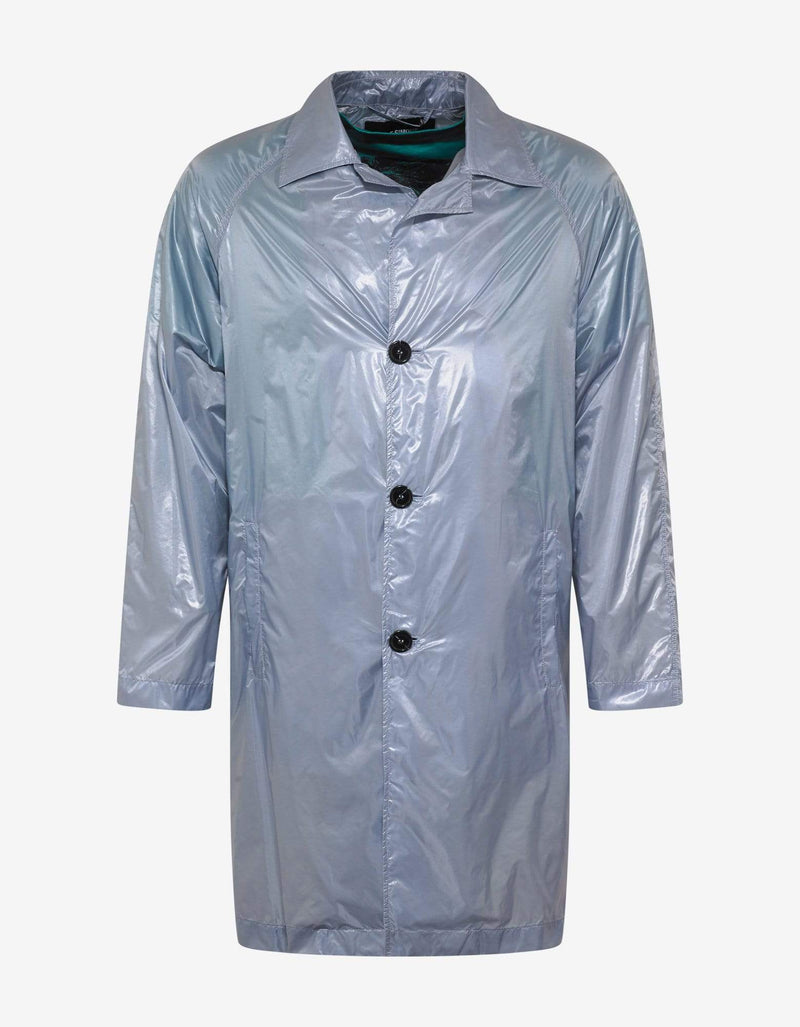 Raf Simons Blue Coat with T-Shirt Layer