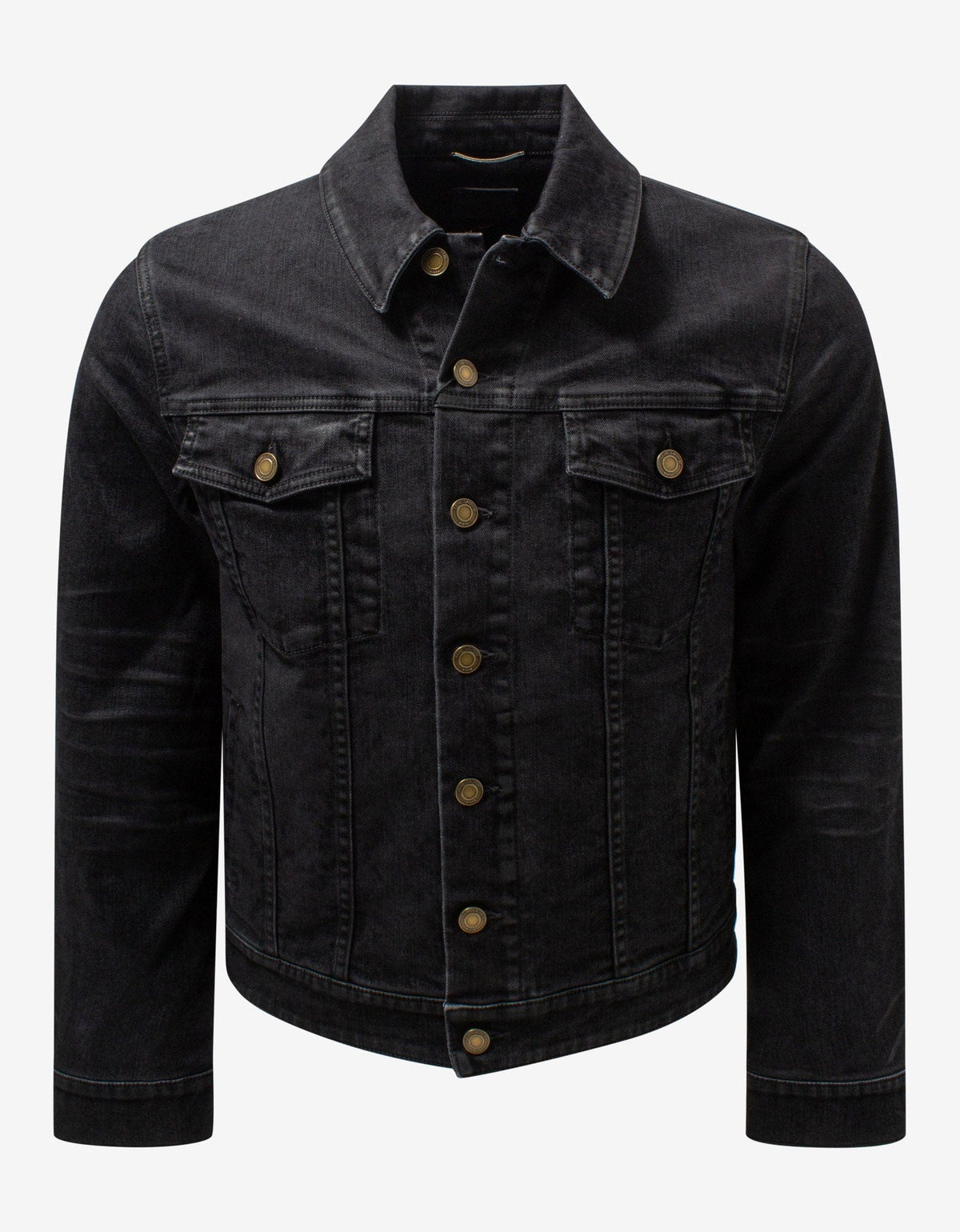 Saint Laurent Black Classic Denim Jacket