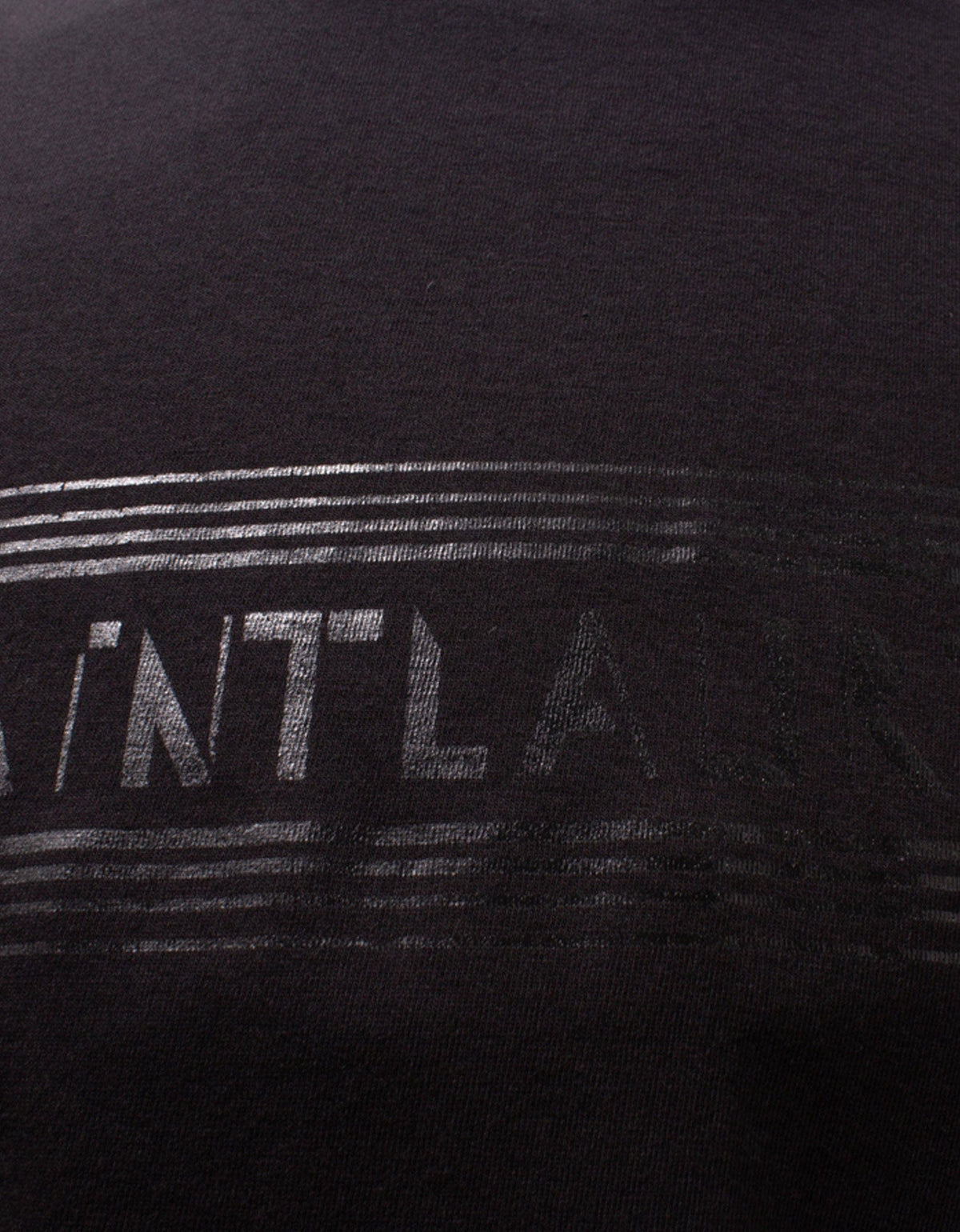 Saint Laurent Black Tonal Logo T-Shirt