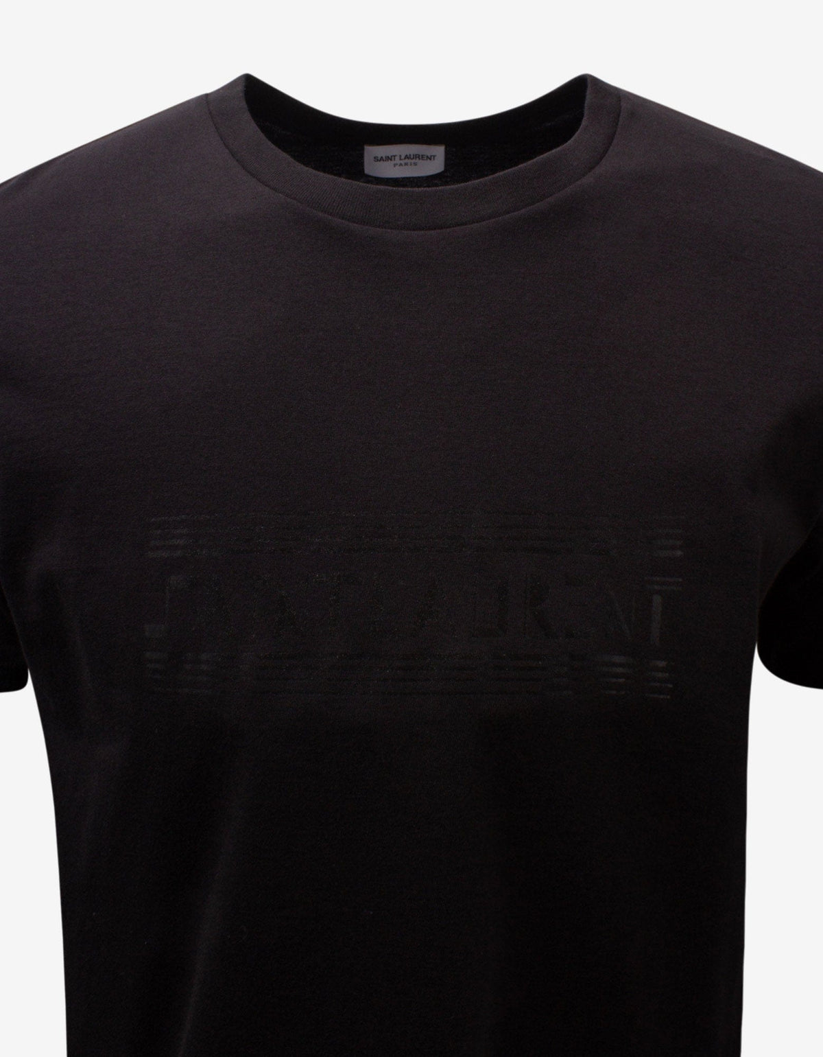 Saint Laurent Black Tonal Logo T-Shirt