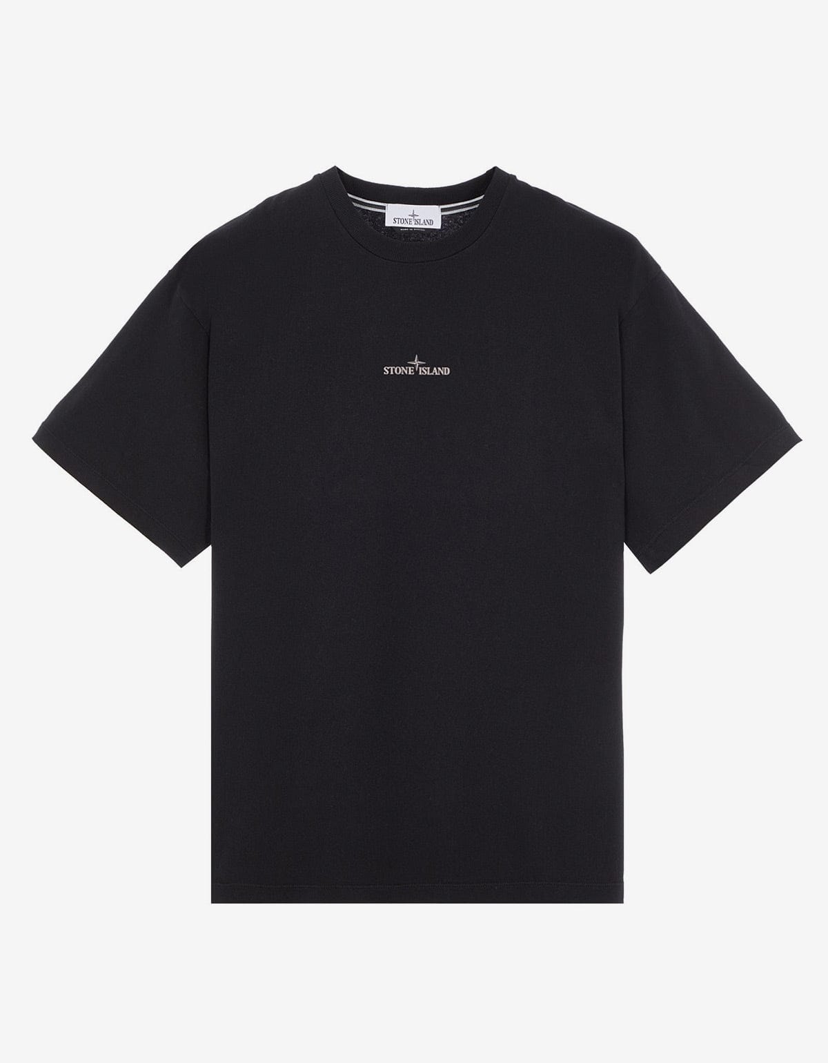 Stone Island Black 'Camo One' Print T-Shirt