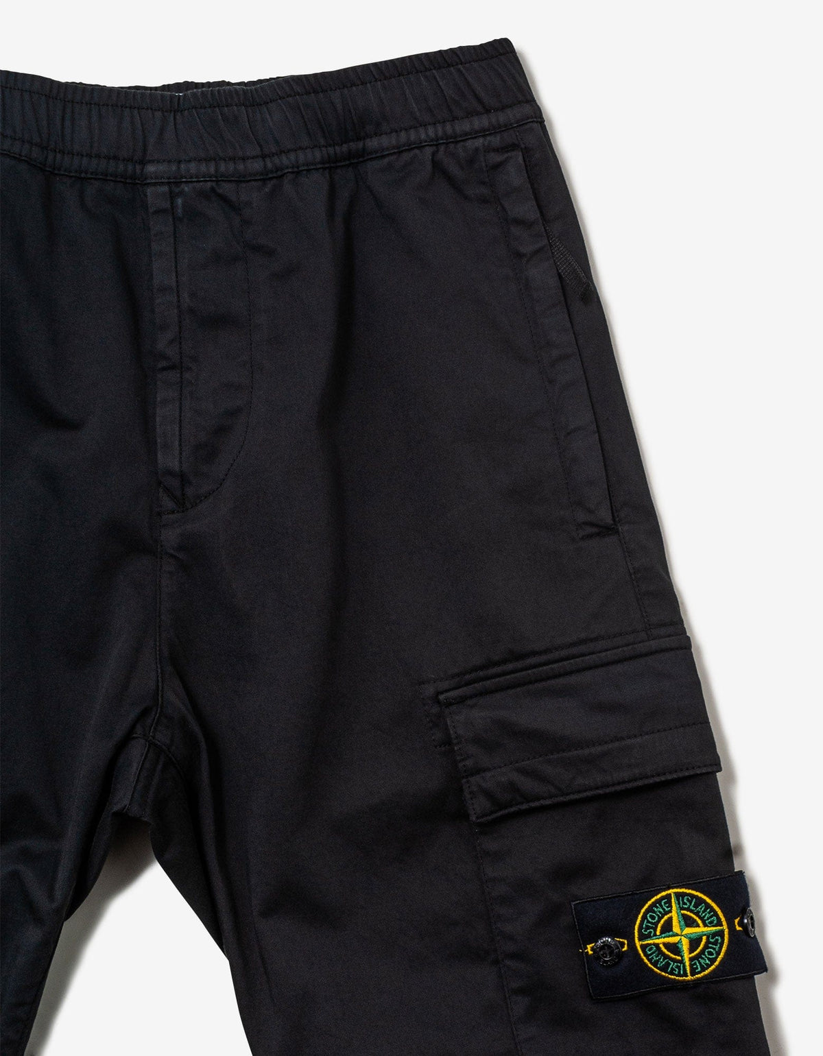 Stone Island Black Cargo Trousers