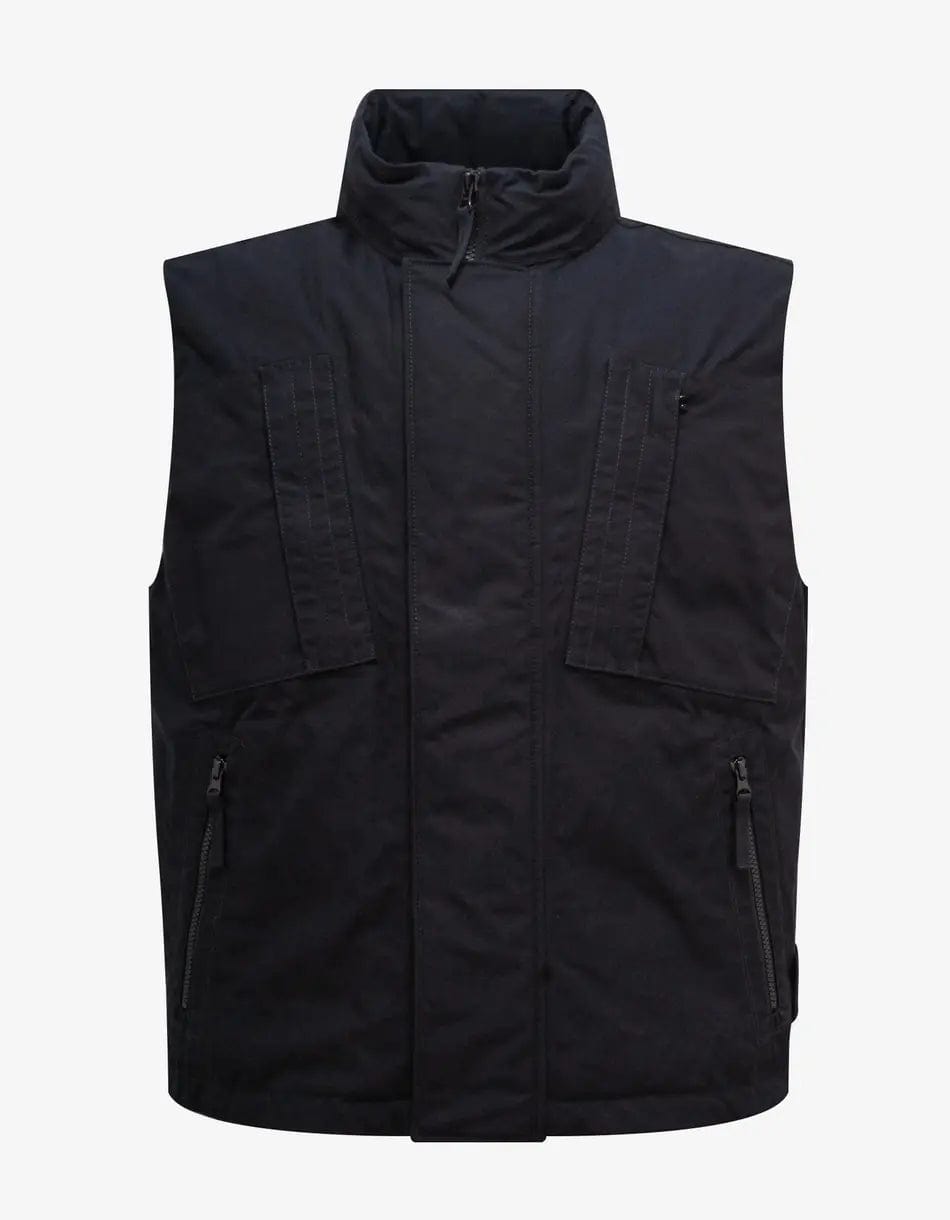 Stone Island Black Ghost Piece O Ventile Down Gilet Zoo Fashions