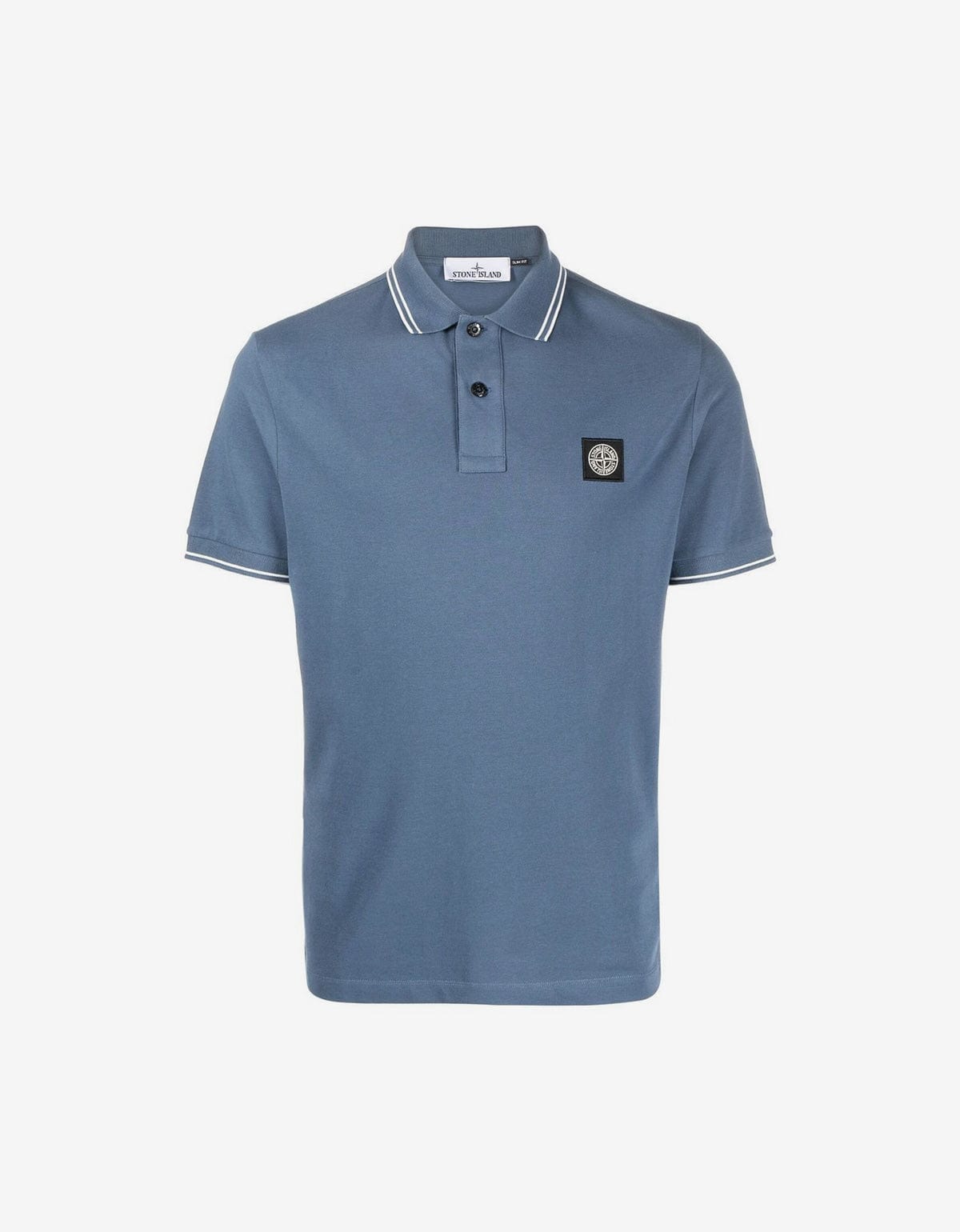 【STONE 】2000s Unique Polo Shirt Stone Island Blue Compass Logo Polo Shirt – Zoo Fashions