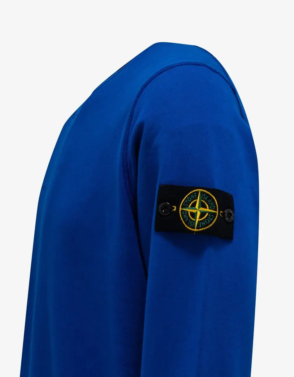 Stone Island Blue Garment Dyed Sweatshirt