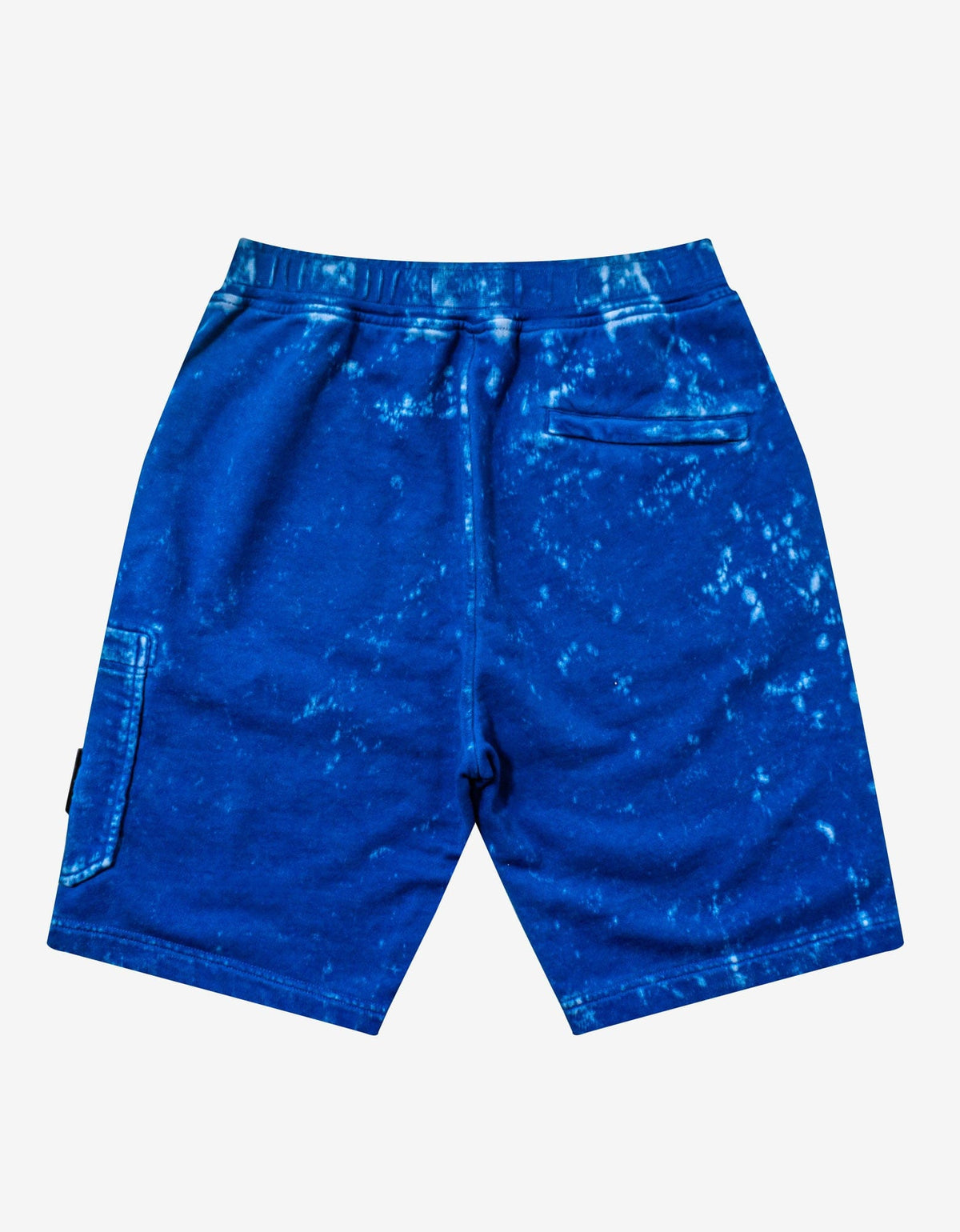 Stone Island Blue Off-Dye Compass Badge Shorts