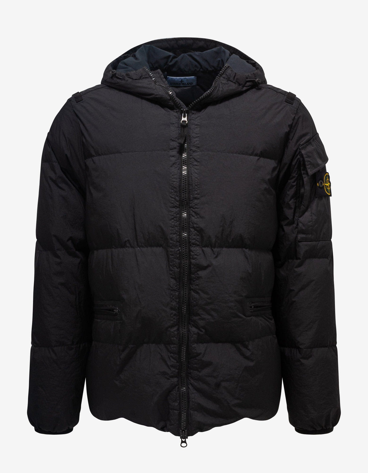 Stone Island Crinkle Reps R-NY Black Down Jacket