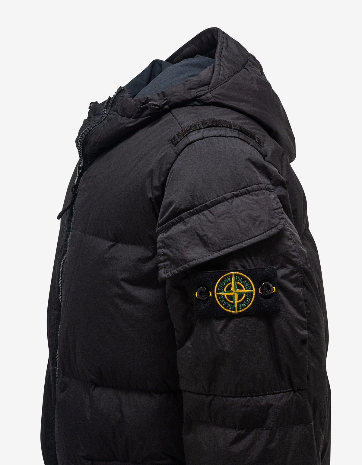 Stone Island Crinkle Reps R-NY Black Down Jacket