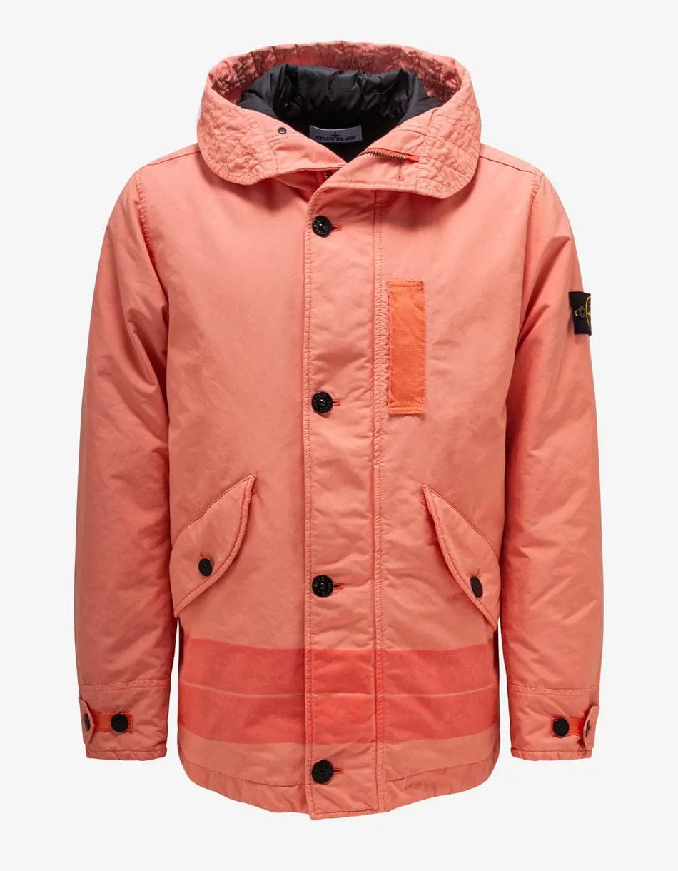 Stone Island David TC Peach Down Parka Jacket Zoo Fashions