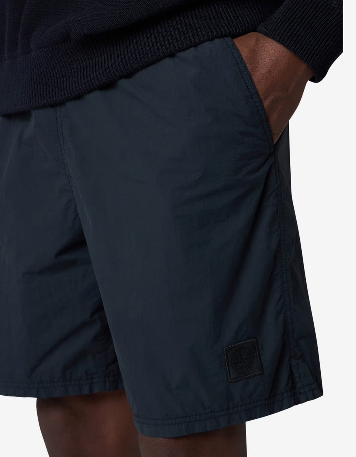 Stone Island Ghost Nylon Smerigliato Blue Swim Shorts