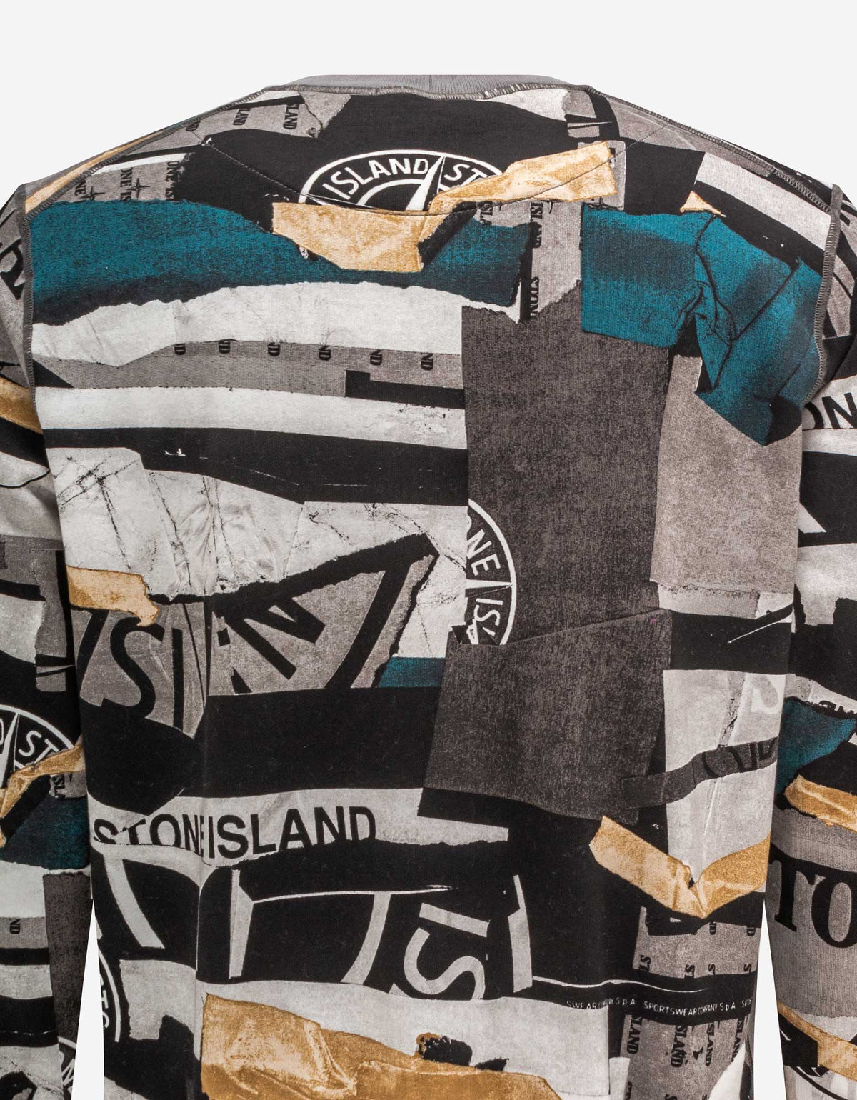 Stone Island Mixed Media Print Sweatshirt