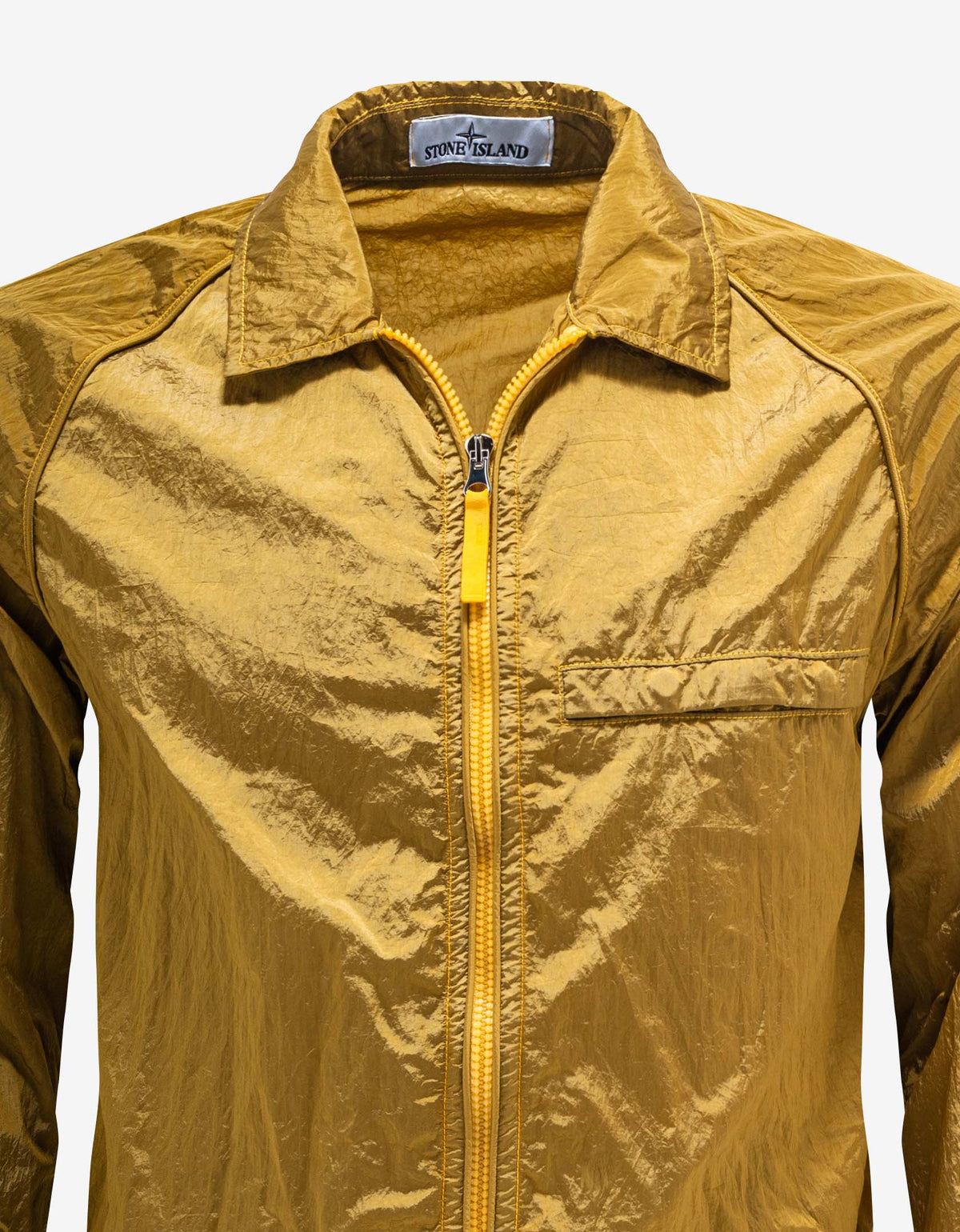 Stone Island Ochre Yellow Naslan Metal Overshirt