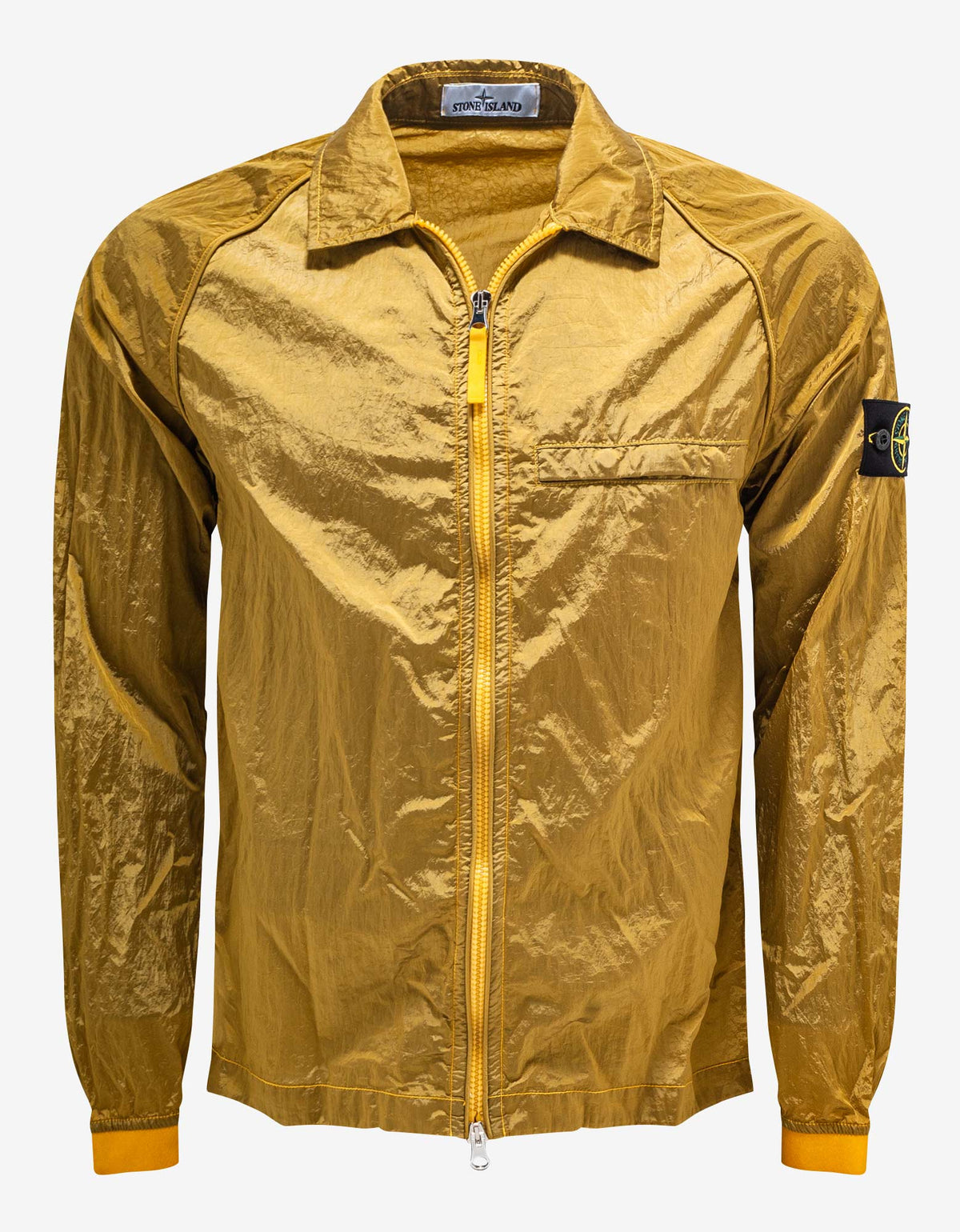 Stone Island Ochre Yellow Naslan Metal Overshirt