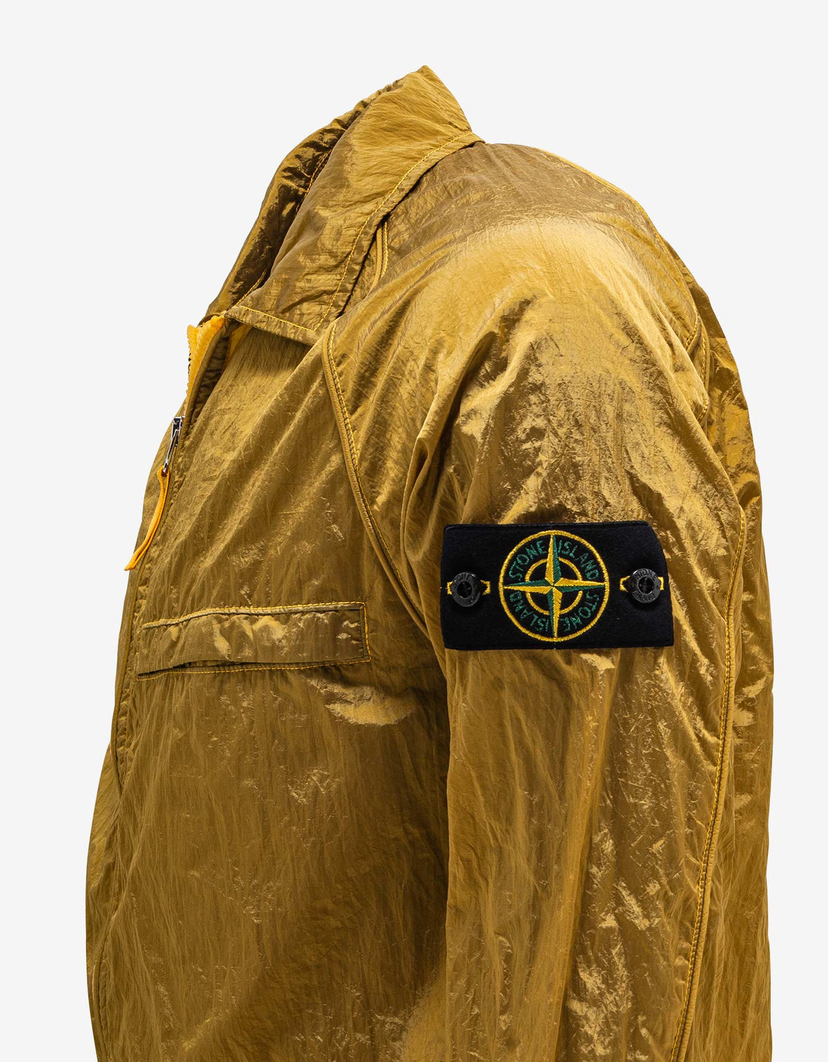 Stone Island Ochre Yellow Naslan Metal Overshirt