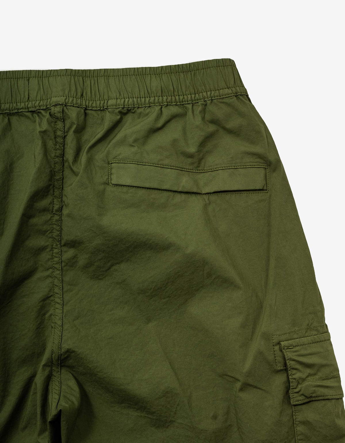 Stone Island Olive Stretch Cotton Tela Paracadute Cargo Pants