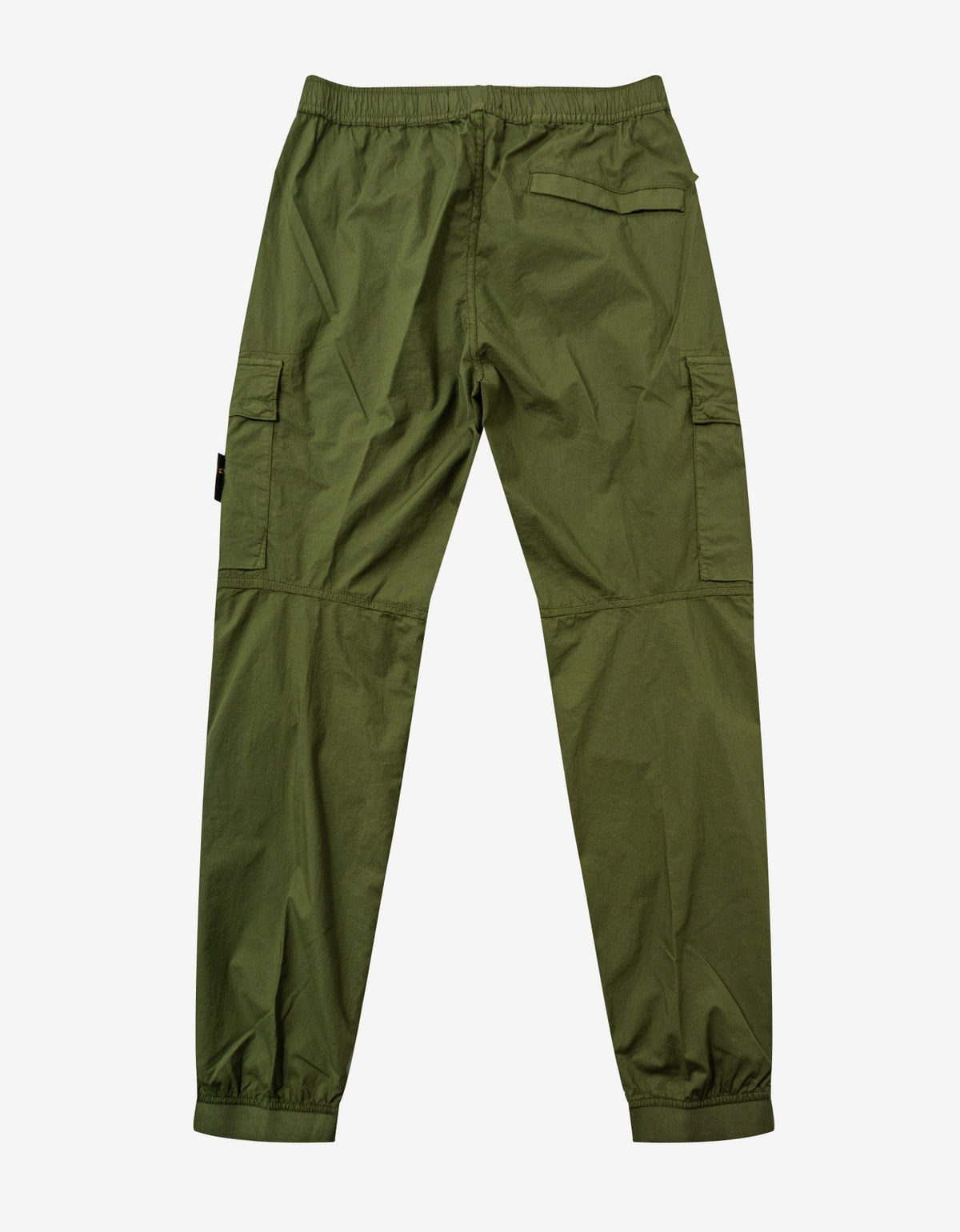 Stone Island Olive Stretch Cotton Tela Paracadute Cargo Pants