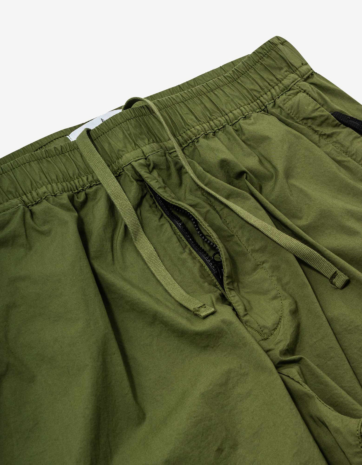 Stone Island Olive Stretch Cotton Tela Paracadute Cargo Pants