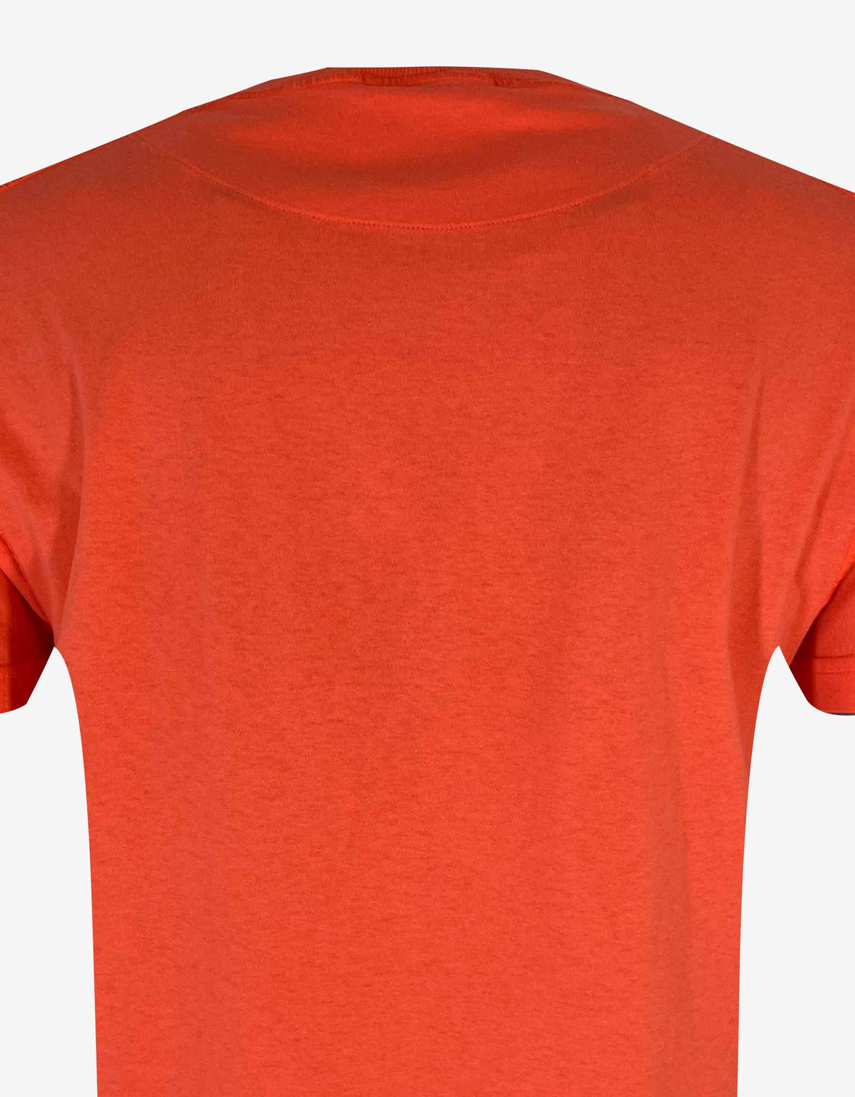 Stone Island Orange Compass Logo T-Shirt