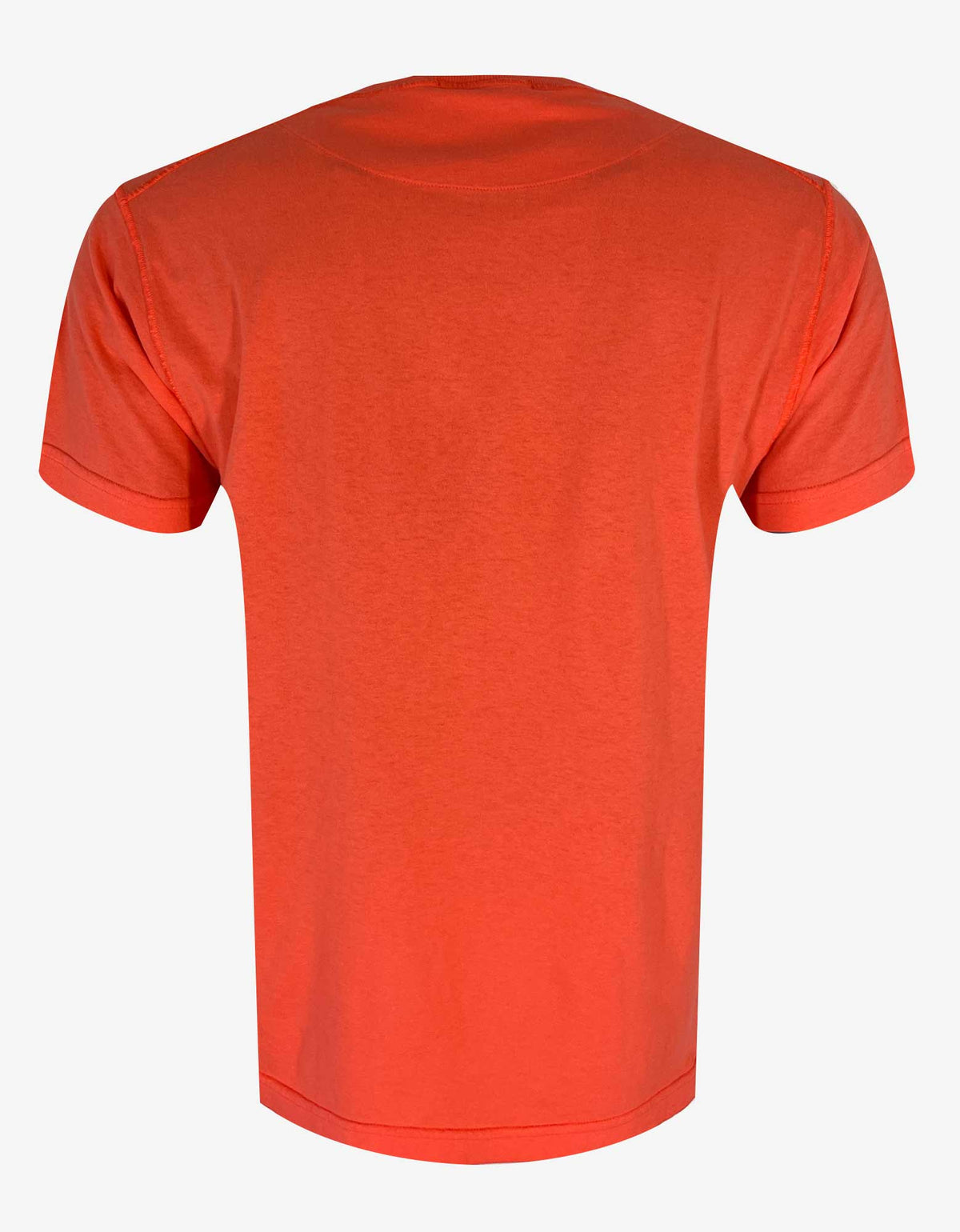Stone Island Orange Compass Logo T-Shirt