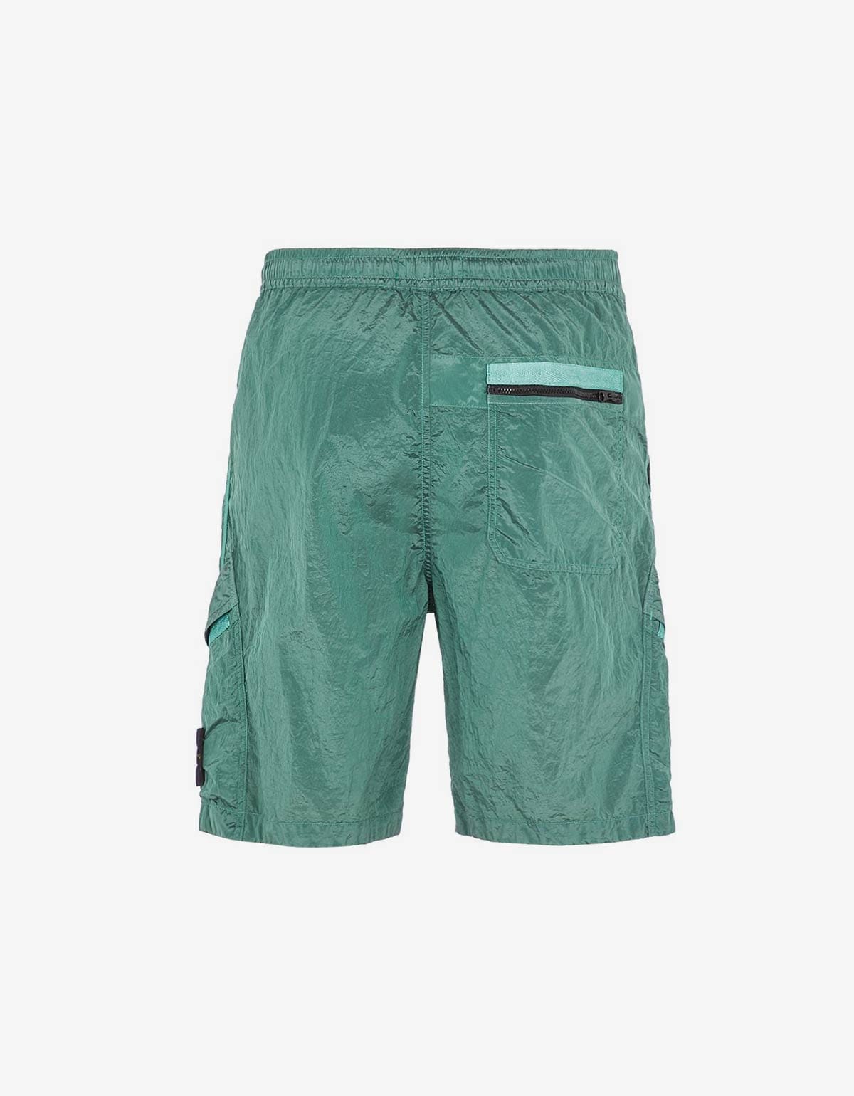 Stone Island Stone Island Green Nylon Metal Cargo Bermuda Shorts