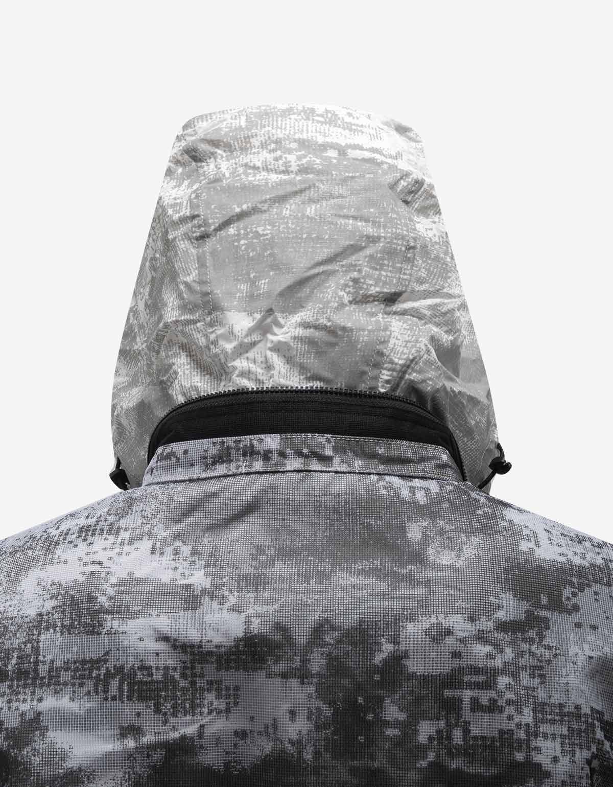 Stone Island Stone Island Grey Camo Mesh Reflective Nylon Coat