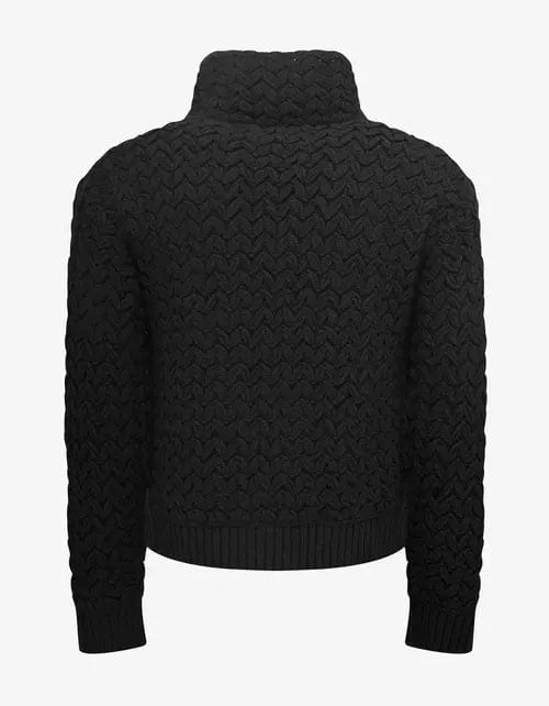 Valentino Black High-Neck Wool Knit Jumper – mens designer fashion