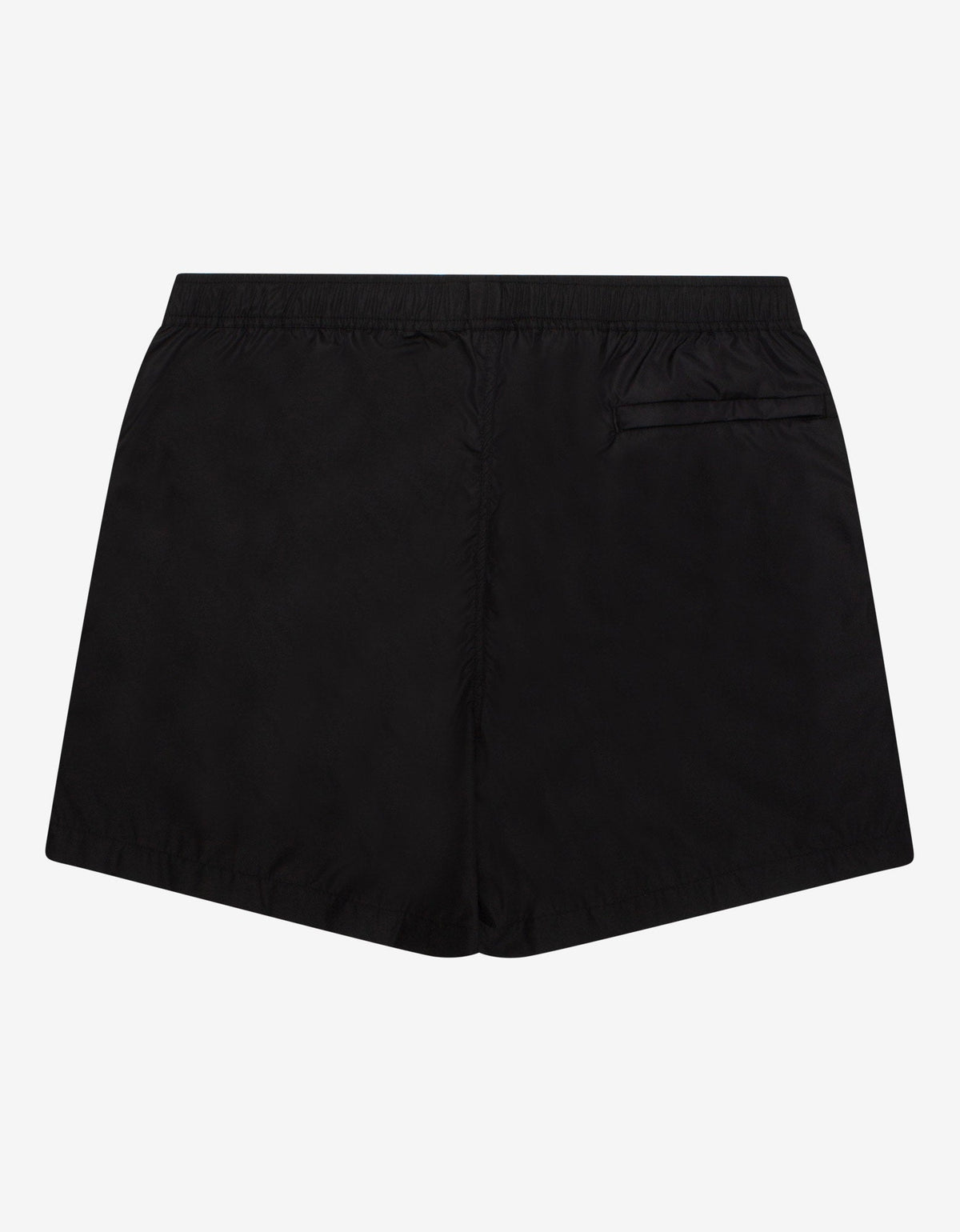Valentino Garavani Black Swim Shorts with Neon Green VLTN Print