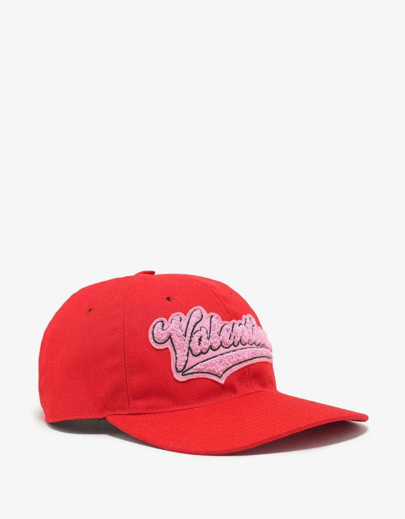 Valentino Red Varsity Logo Cap